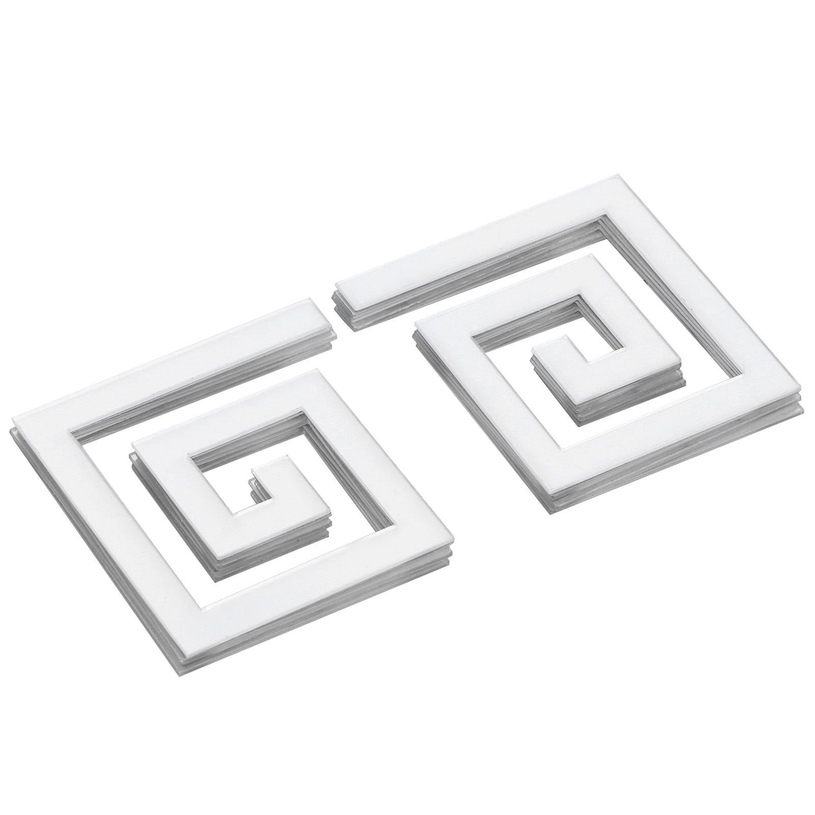 10Pcs 5x5CM DIY Waist Line Mirror Sticker Modern Acrylic Wall Stickers for view 5