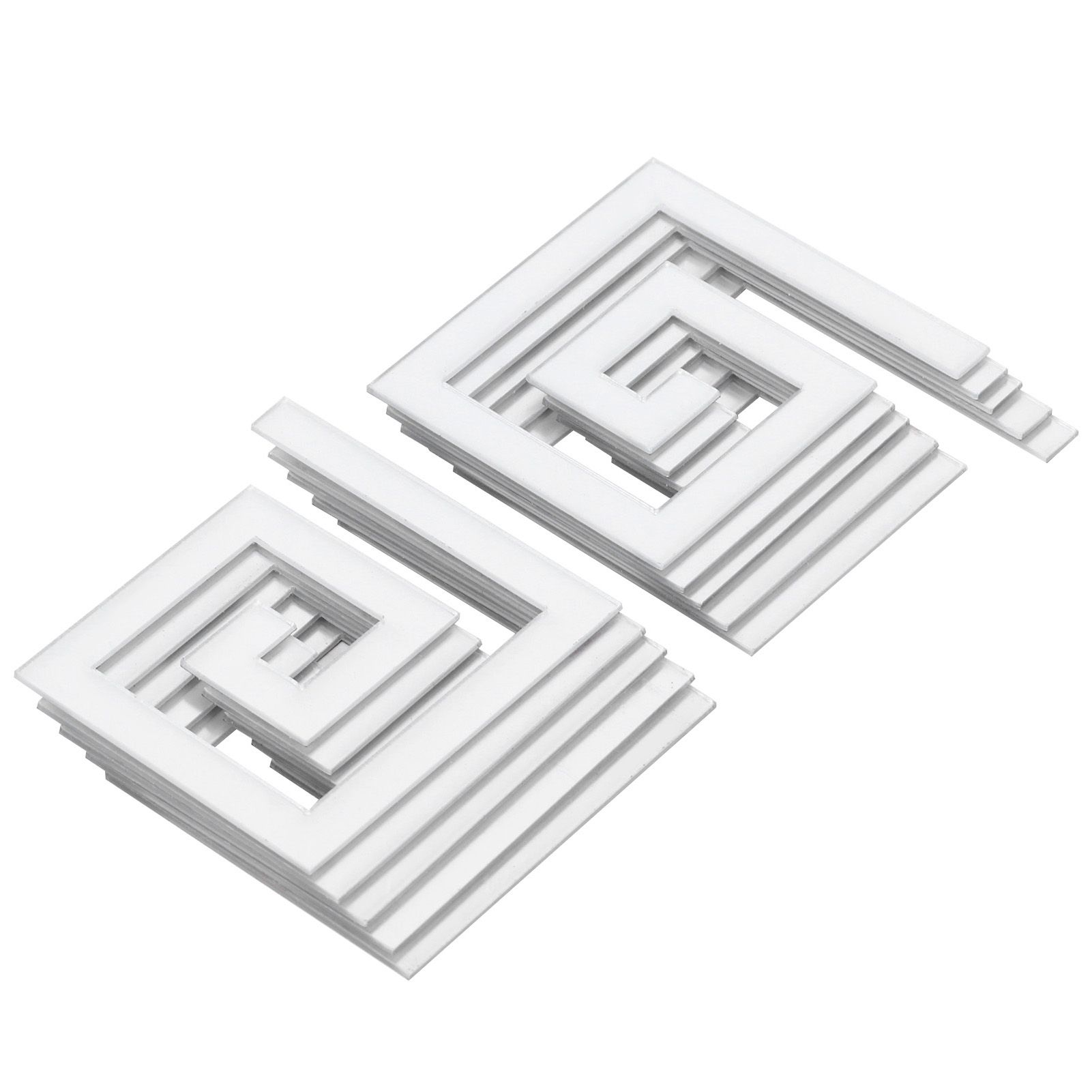10Pcs 5x5CM DIY Waist Line Mirror Sticker Modern Acrylic Wall Stickers for view 6