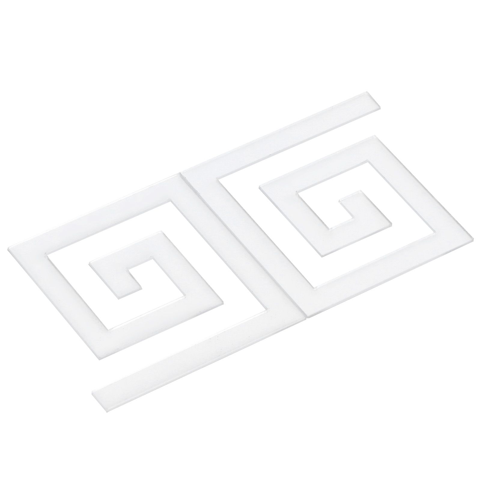 10Pcs 5x5CM DIY Waist Line Mirror Sticker Modern Acrylic Wall Stickers for view 15