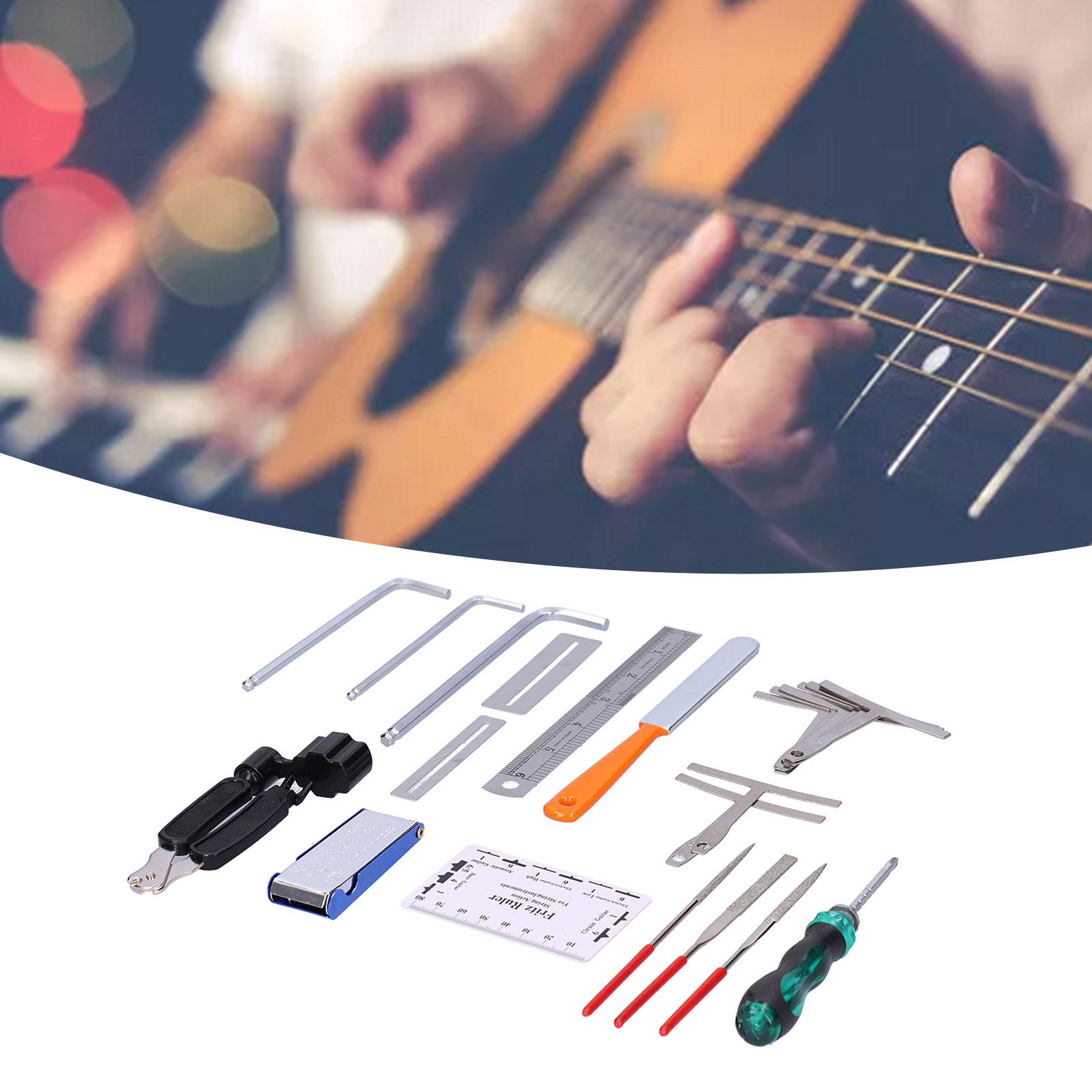 Guitar Care Cleaning Repair Tool Kit Musical Instrument Setup Maintenance view 9