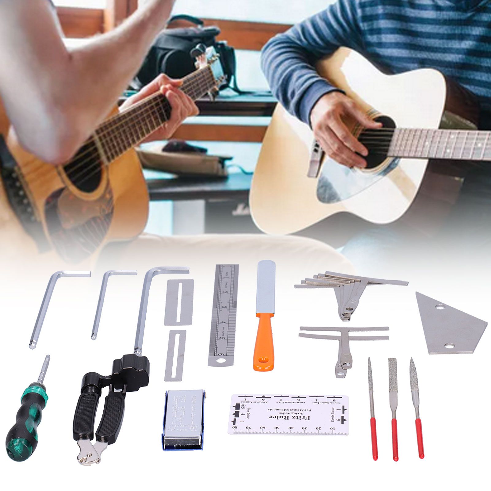 Guitar Care Cleaning Repair Tool Kit Musical Instrument Setup Maintenance view 10