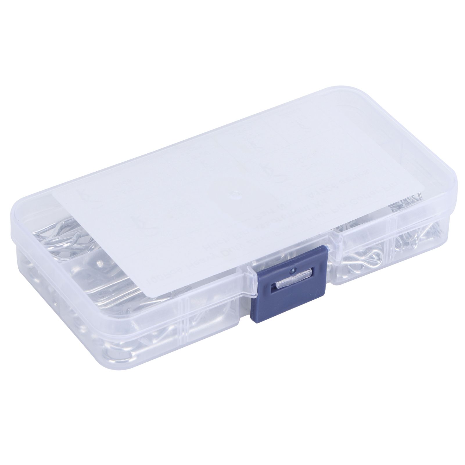 100Pcs R Cotter Pins Tractor Pin Clips with Plastic Box Assortment Kit view 2