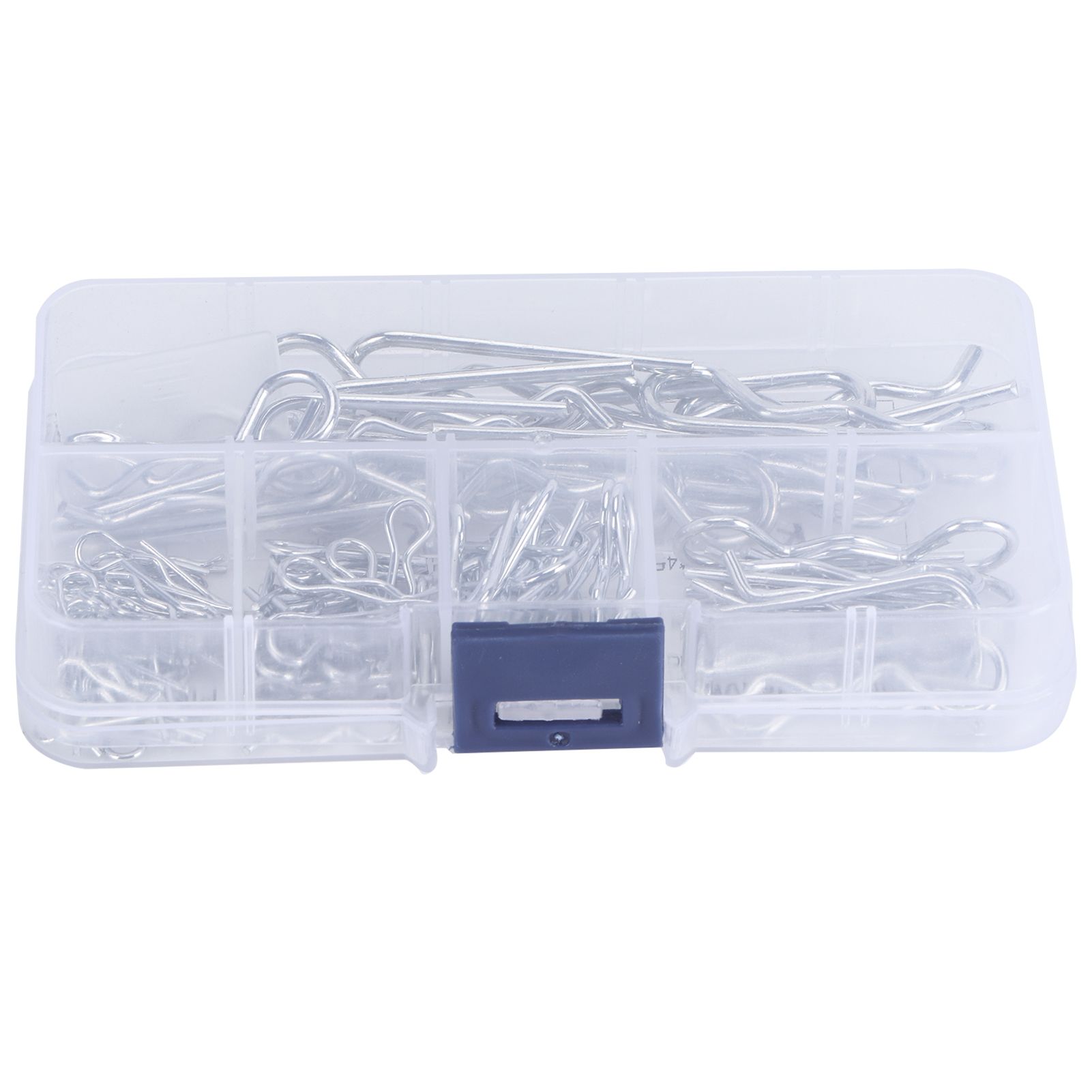 100Pcs R Cotter Pins Tractor Pin Clips with Plastic Box Assortment Kit view 7
