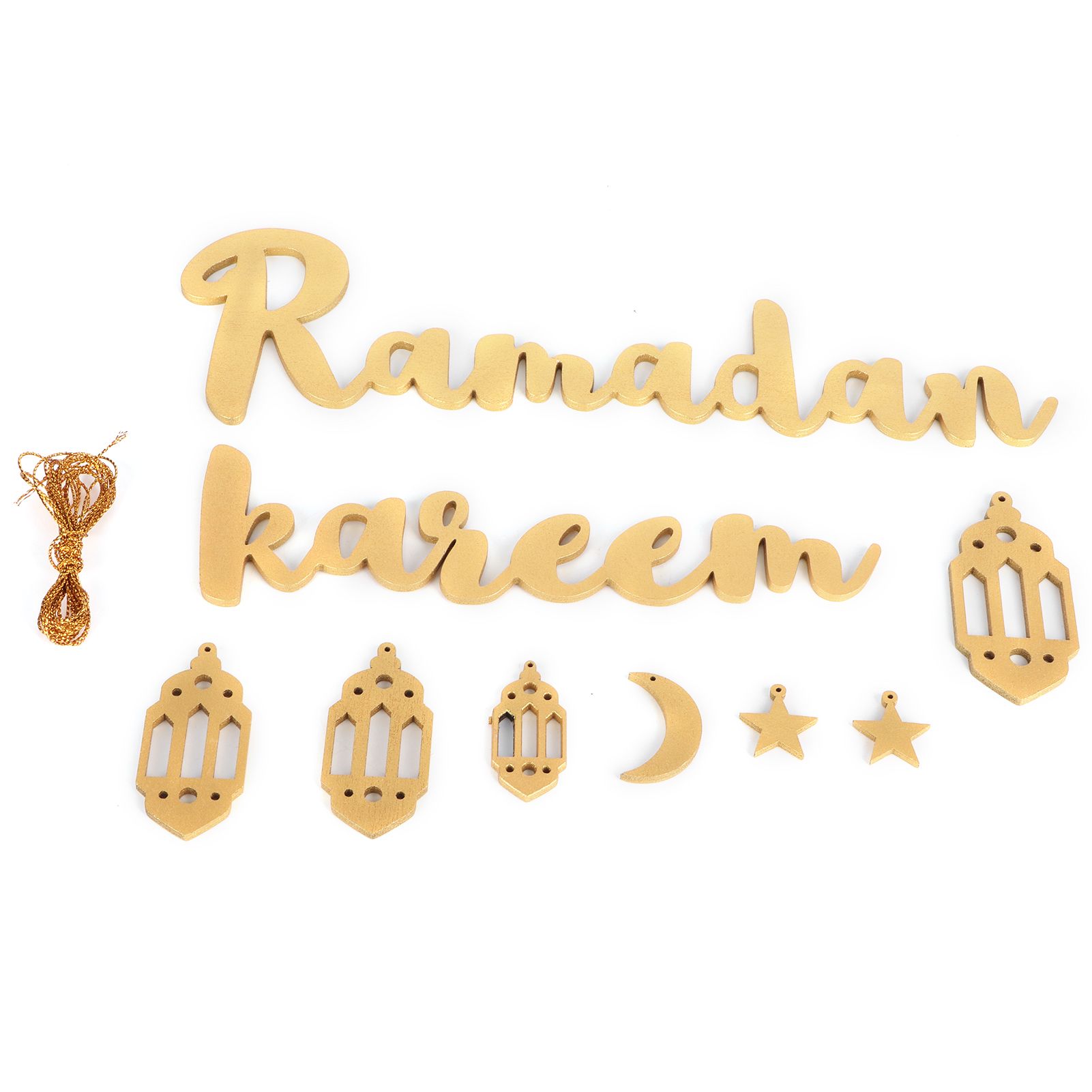 Wooden Hanging Plaque Sign Pendant Ornament Wall DIY Letter Wall Ornaments view 2