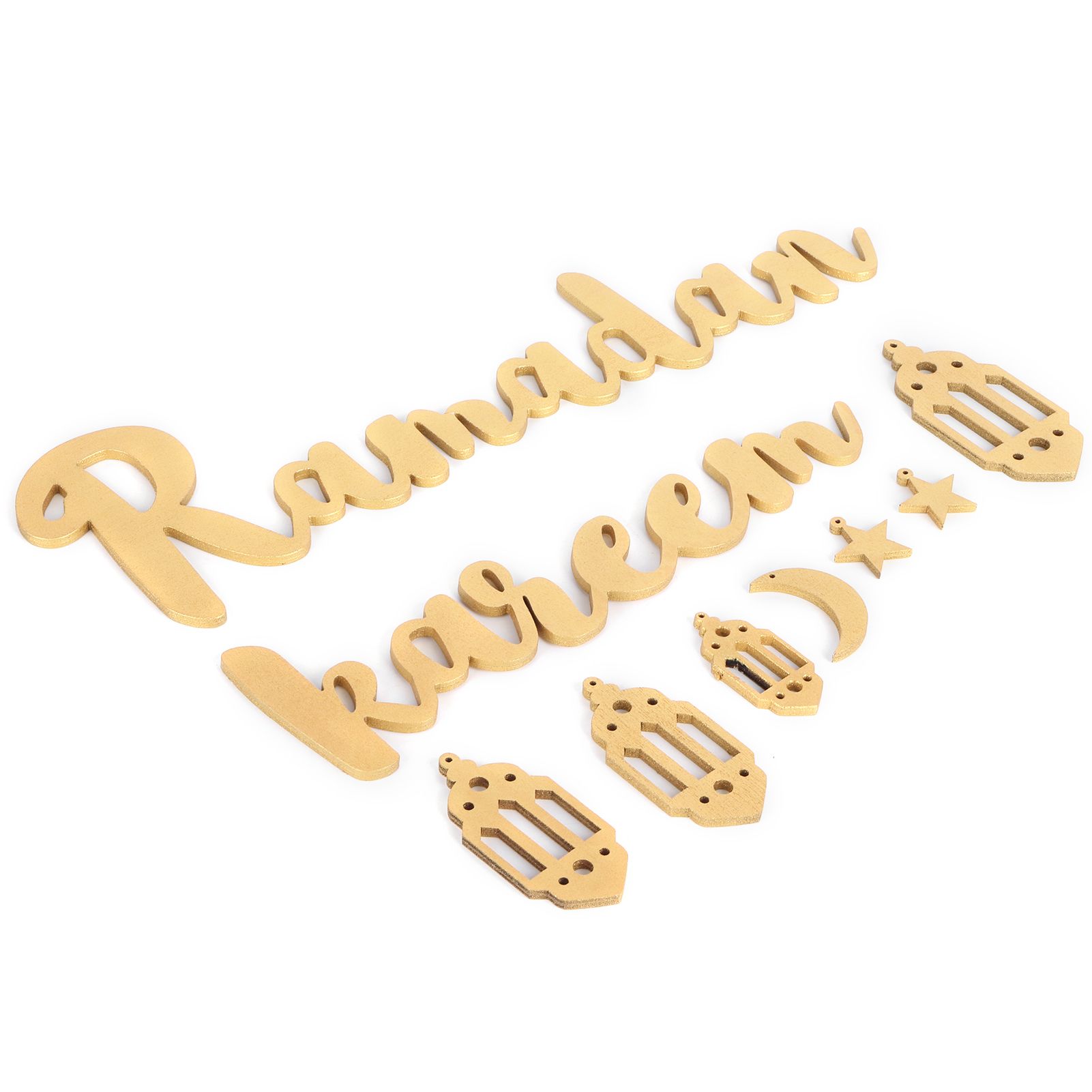 Wooden Hanging Plaque Sign Pendant Ornament Wall DIY Letter Wall Ornaments view 3