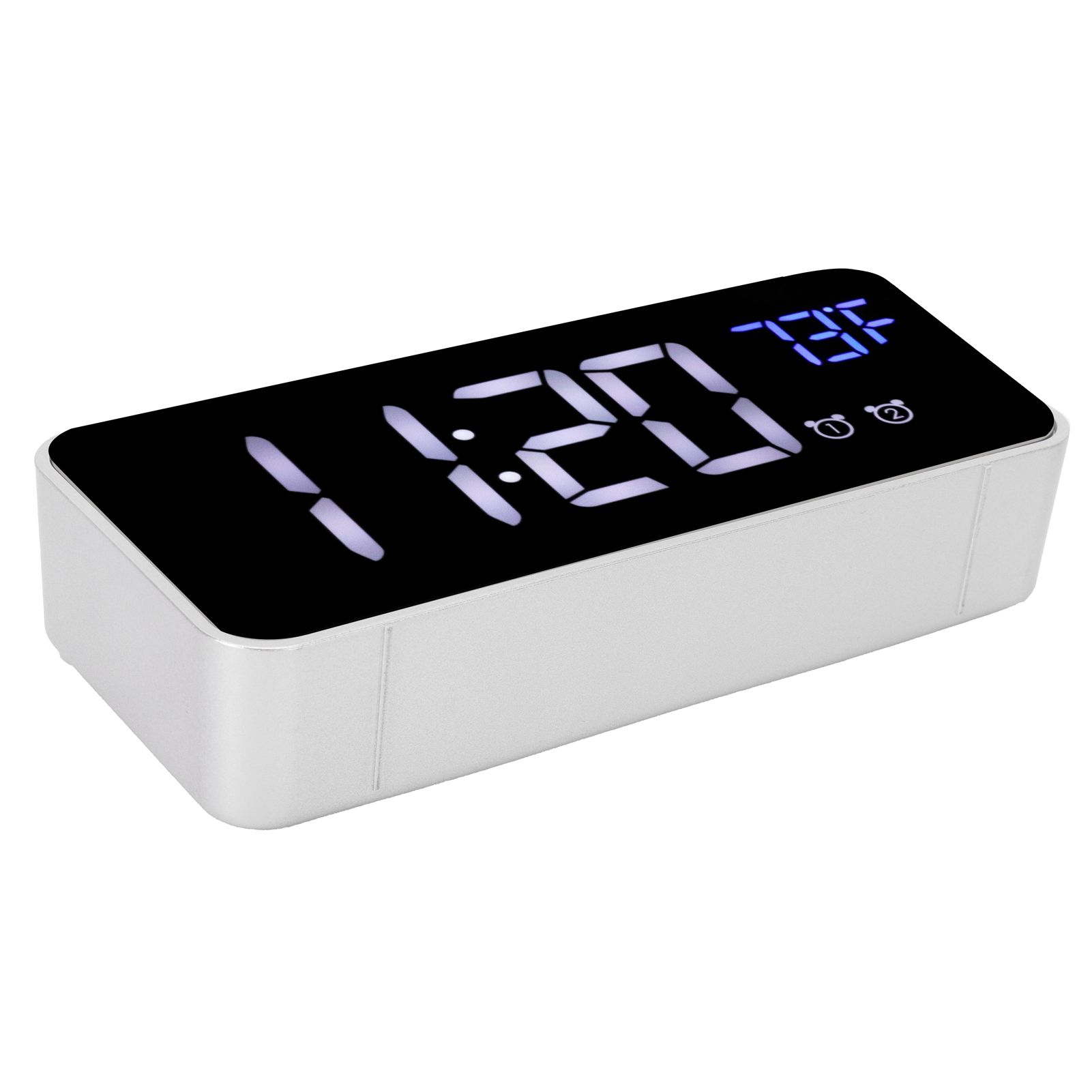 LED Digital Alarm Clock Thermometer with Snooze USB Charging Bedroom Office view 6