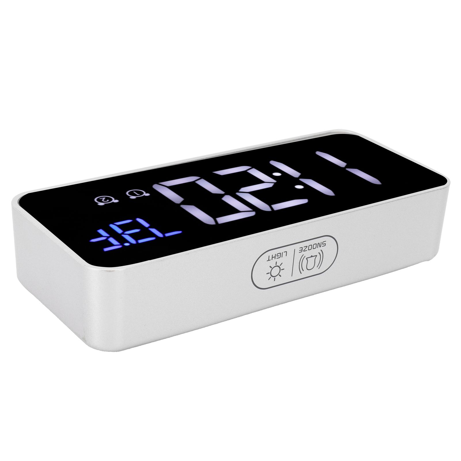 LED Digital Alarm Clock Thermometer with Snooze USB Charging Bedroom Office view 7