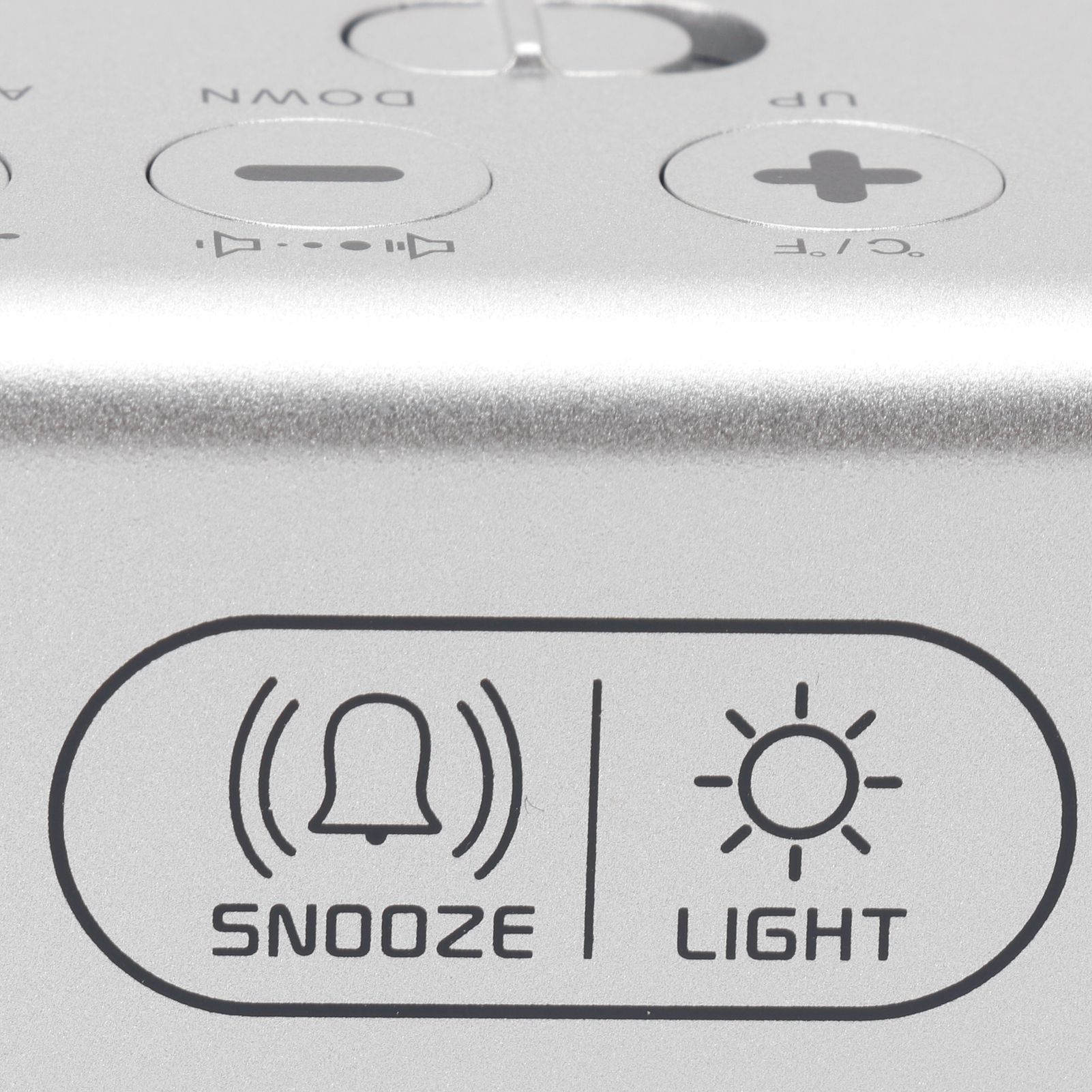 LED Digital Alarm Clock Thermometer with Snooze USB Charging Bedroom Office view 11