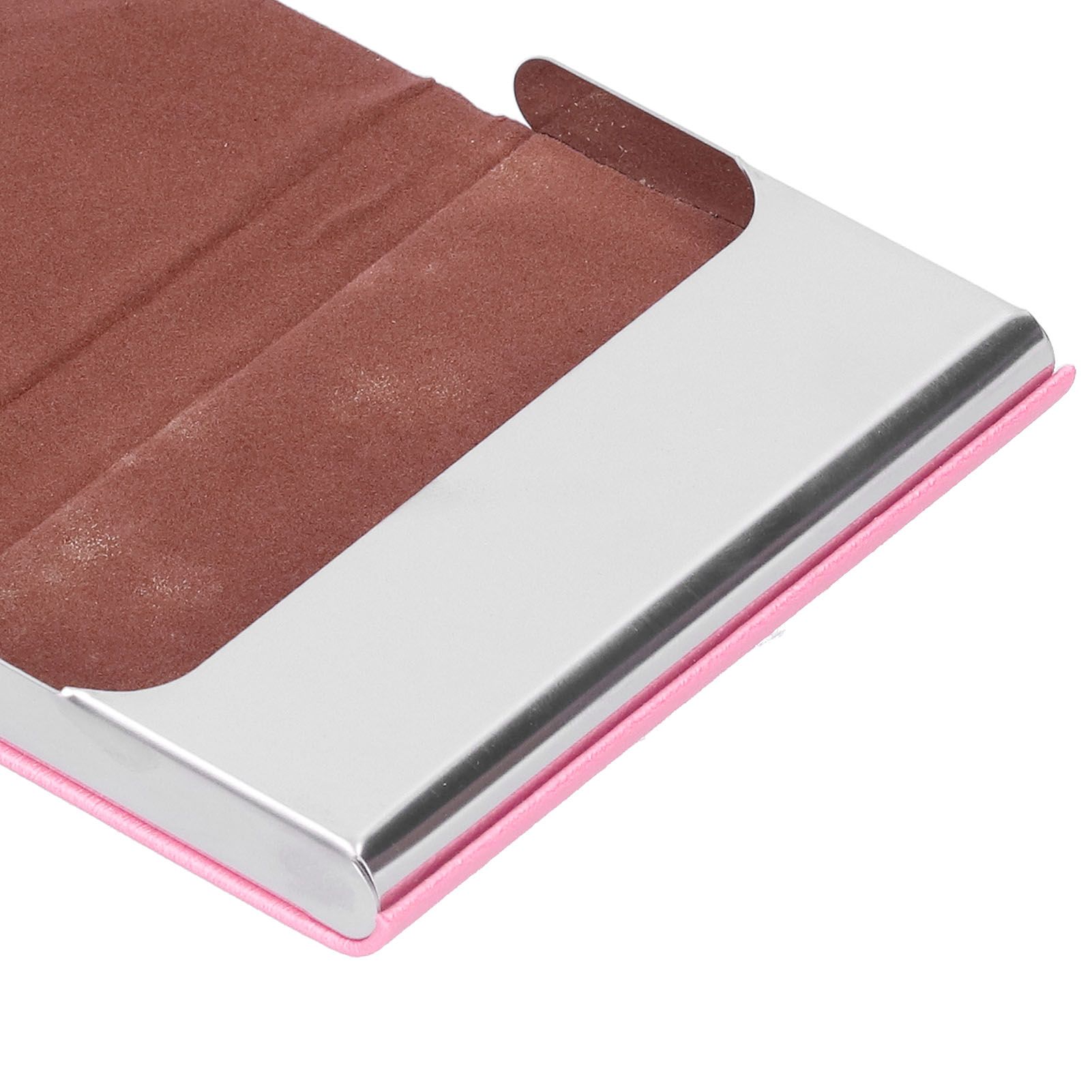Business Card Holder Stainless Steel Innovative Name Card Case Organizer for view 13