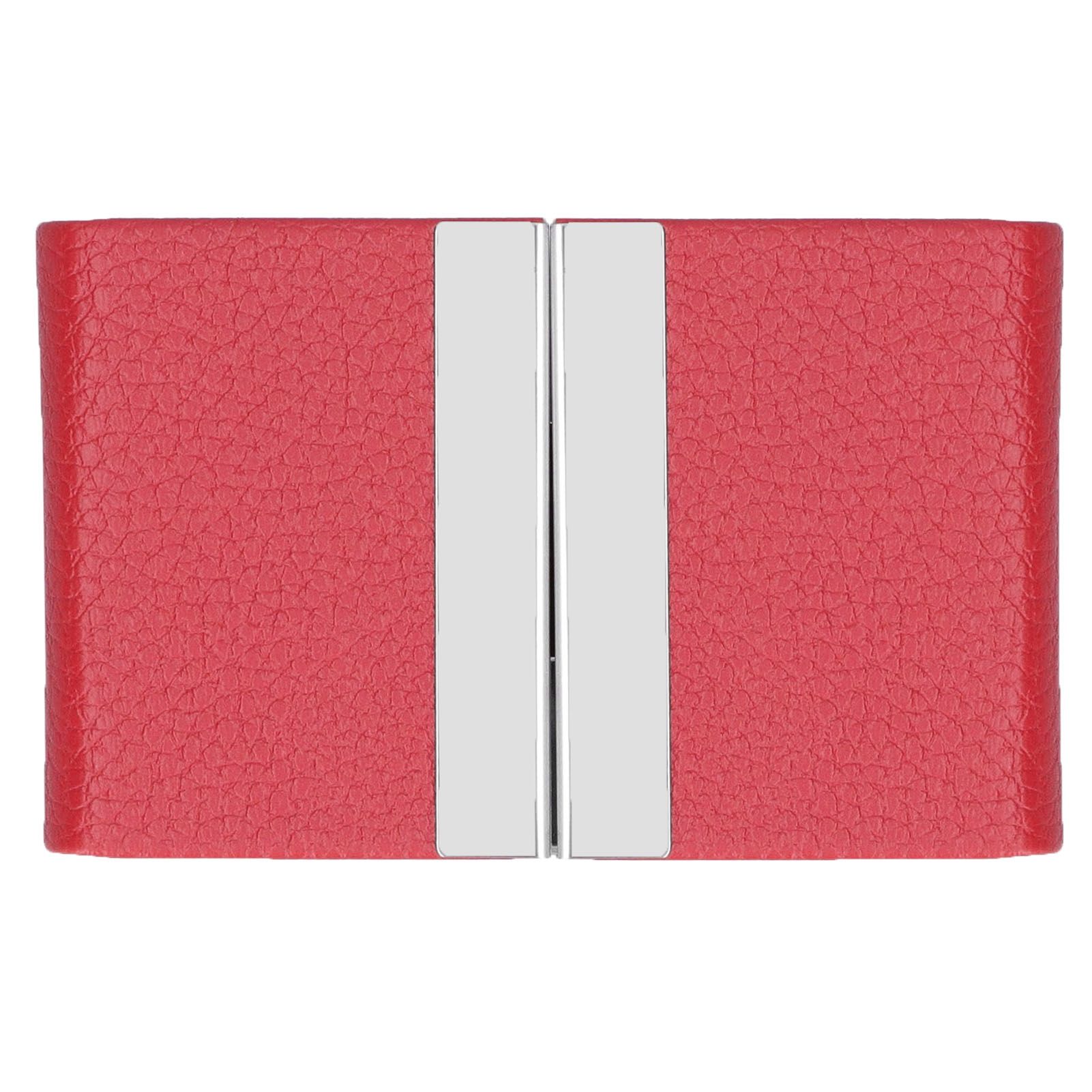 Large Capacity Business Card Holder Pocket Name Card Box Case for Men Double