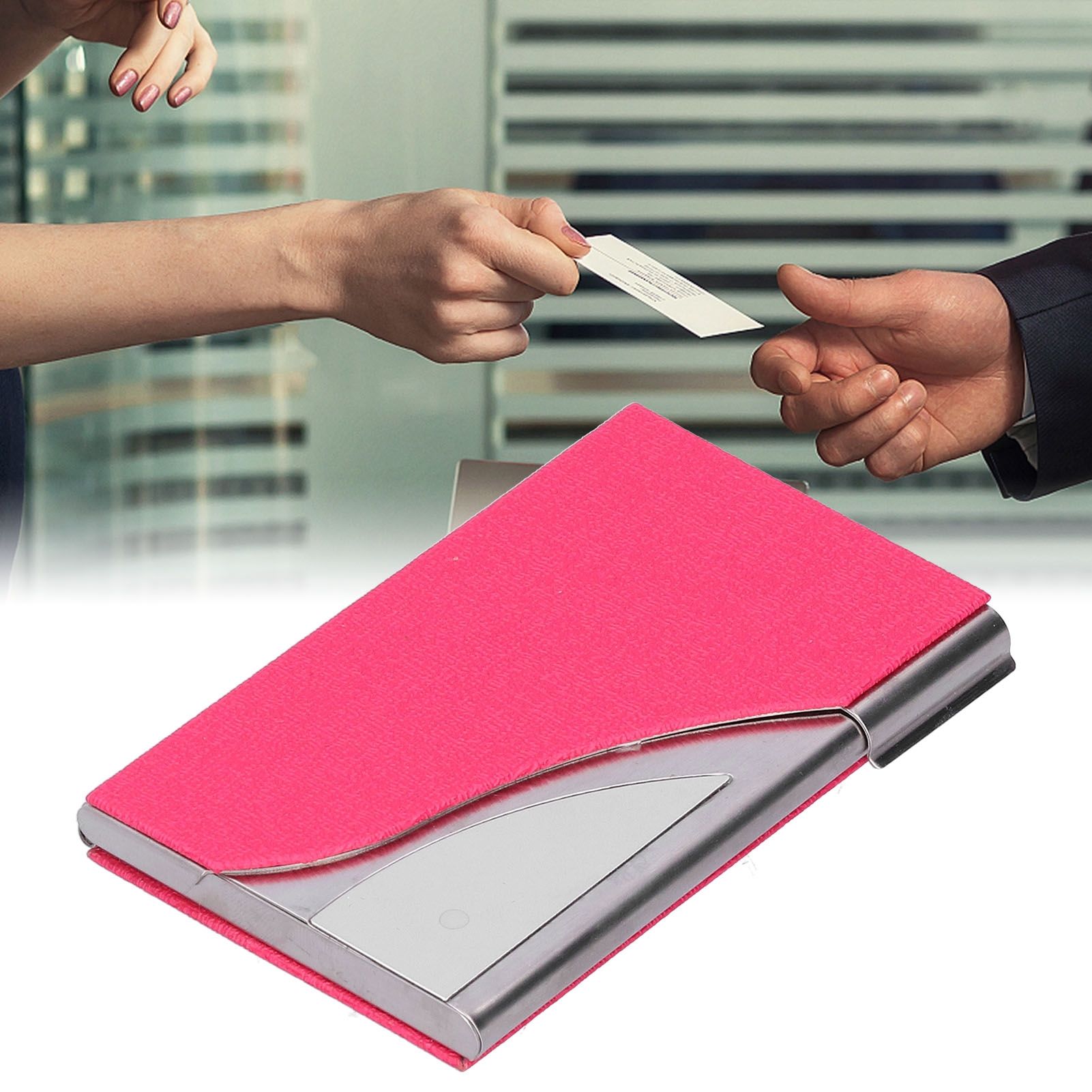 Business Card Holder Name Card Storage Box Case Holder Organizer Gifts for Men view 11