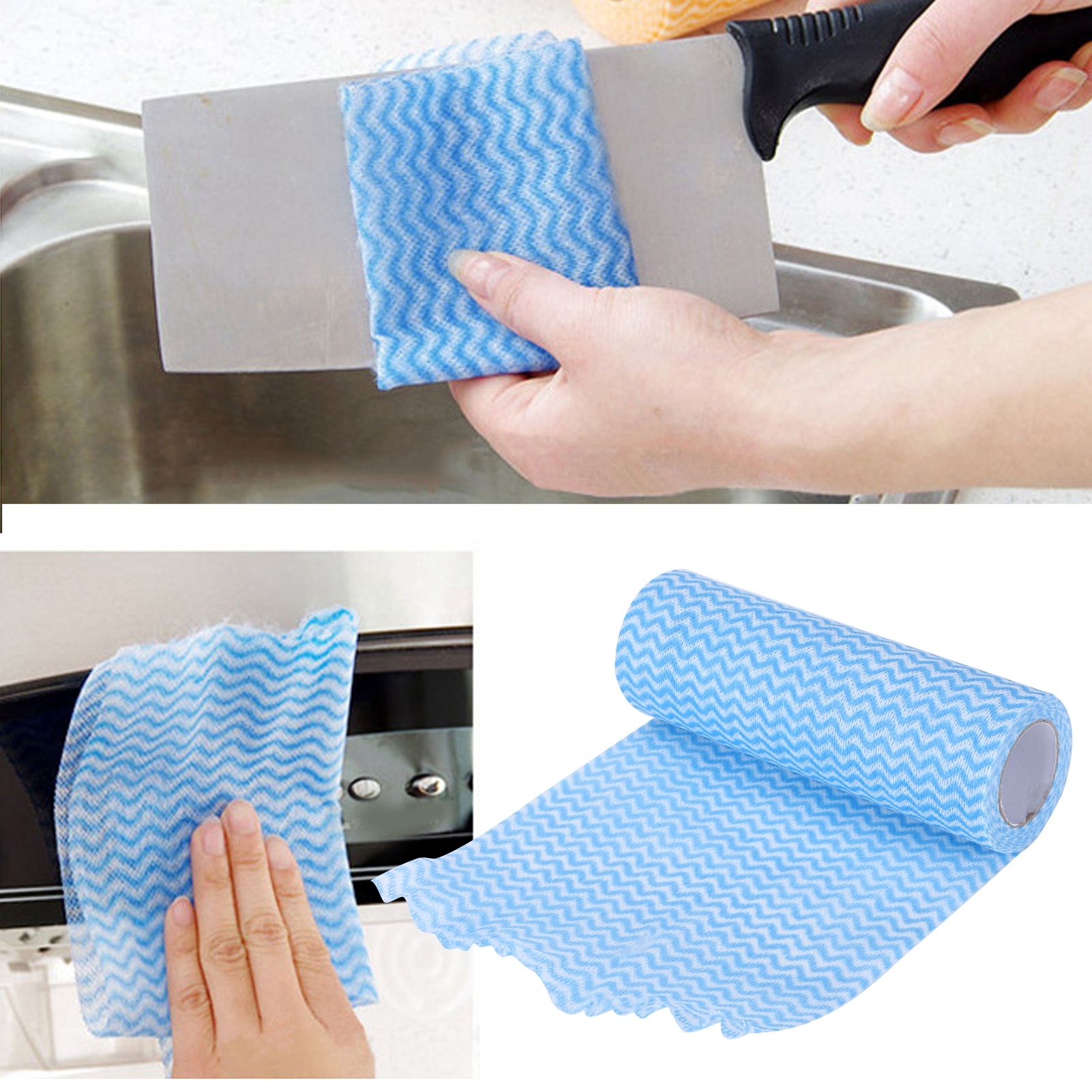 NonWoven Fabric Disposable Rag Dishcloth Washing Cleaning Cloth Towel Kitchen view 11