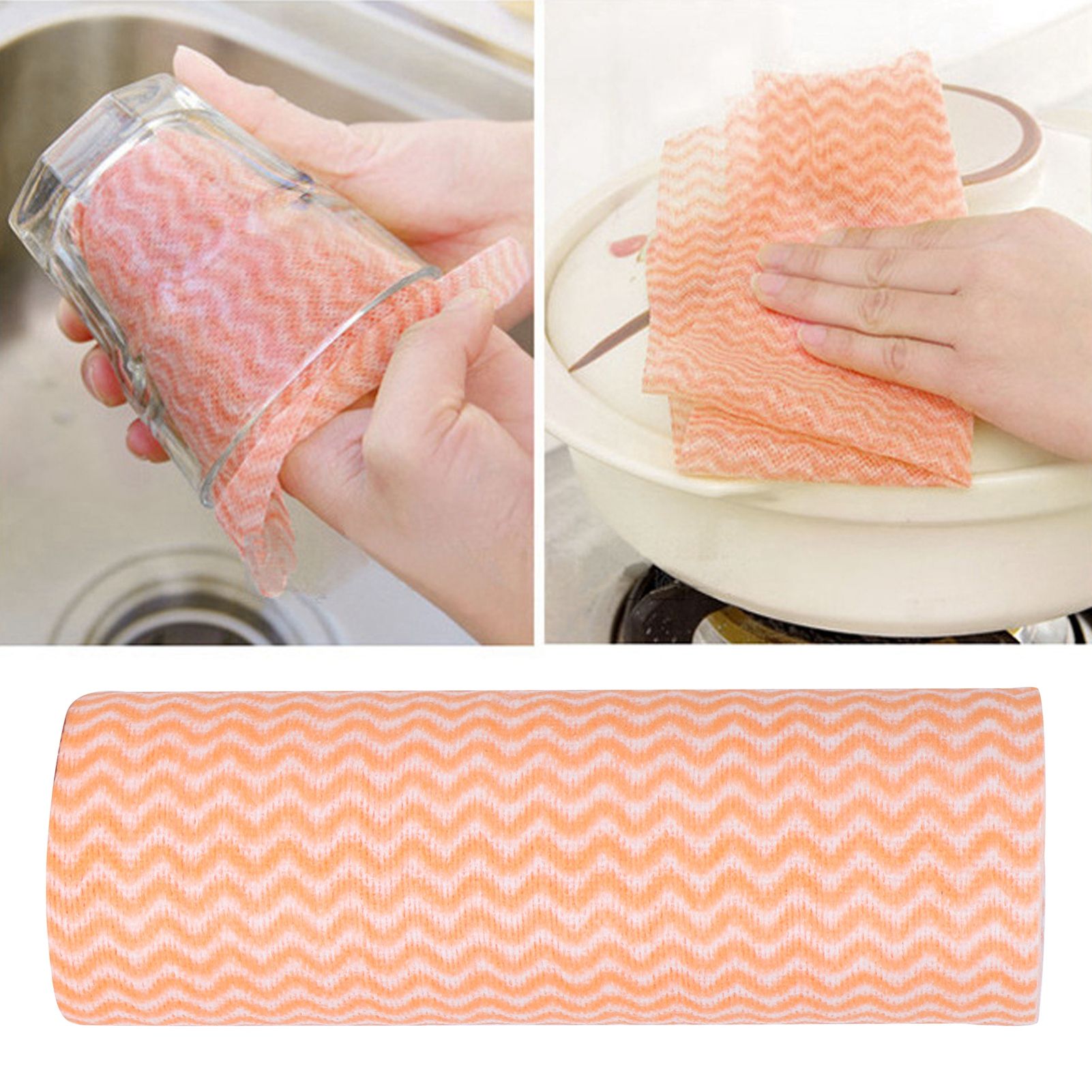 NonWoven Fabric Disposable Rag Dishcloth Washing Cleaning Cloth Towel Kitchen view 11