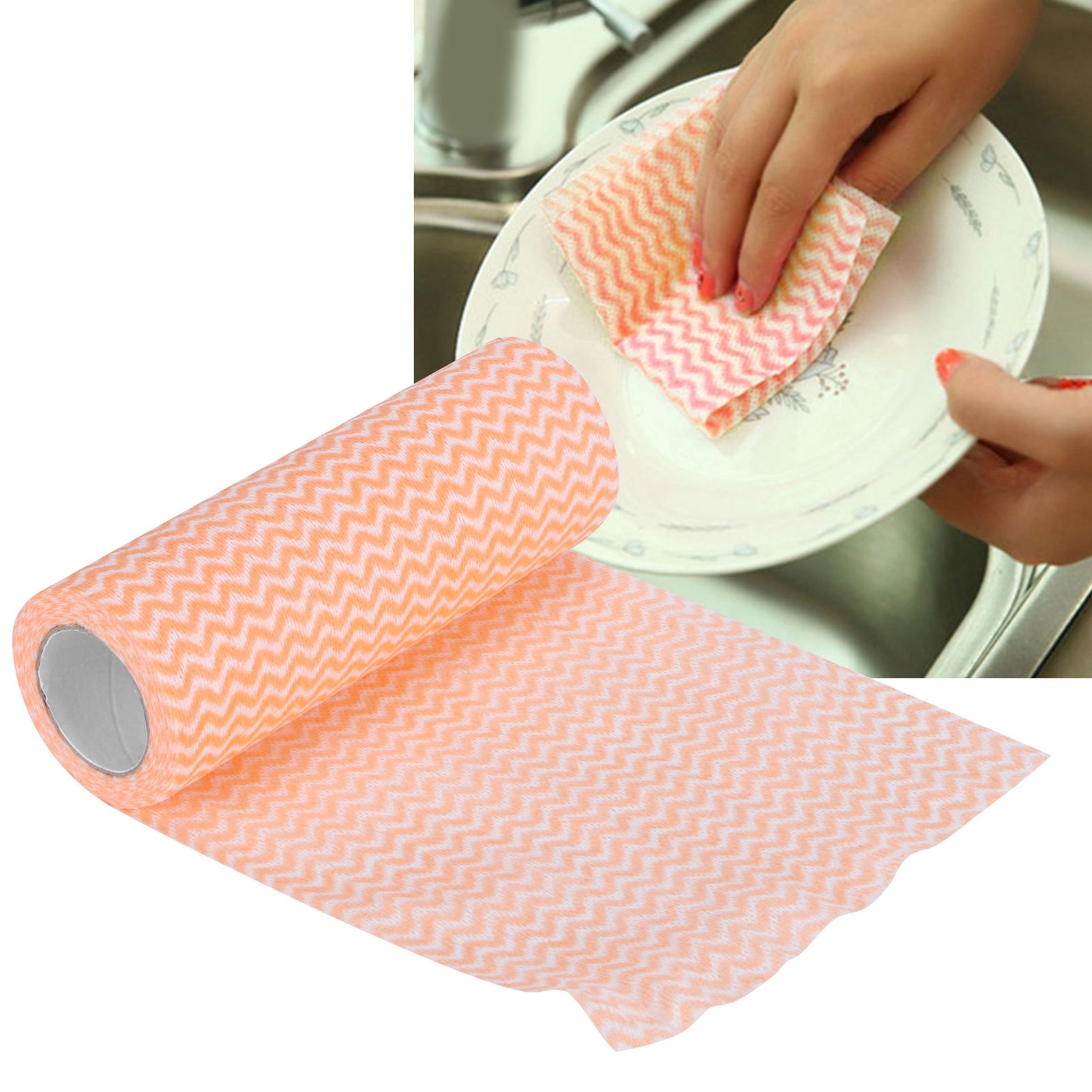 NonWoven Fabric Disposable Rag Dishcloth Washing Cleaning Cloth Towel Kitchen view 12