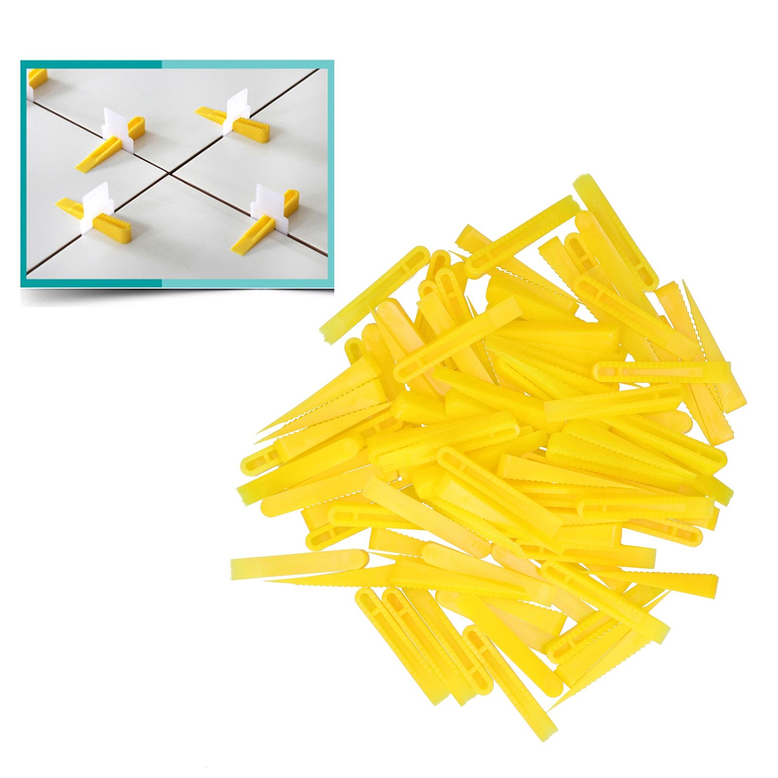 100PCS Wedges Tile Leveling System Ceramic Tile Leveler Floor Construction Tools view 11