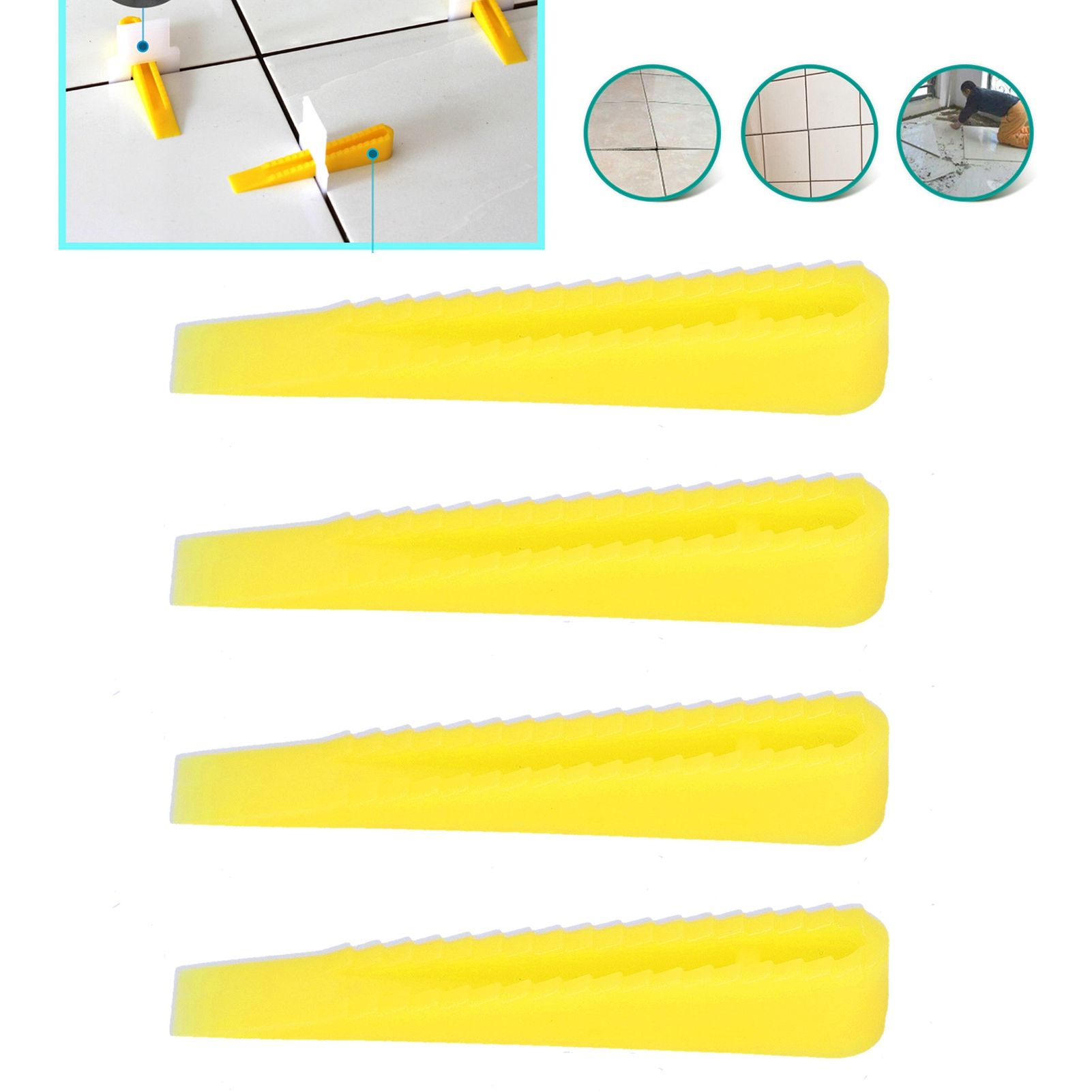 100PCS Wedges Tile Leveling System Ceramic Tile Leveler Floor Construction Tools view 12