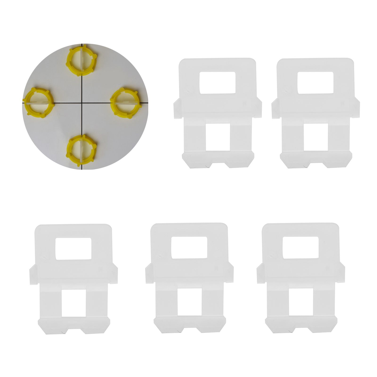 100PCS Tile Leveling System Clips FG4 Type Tiles Leveler Spacers Floor view 11