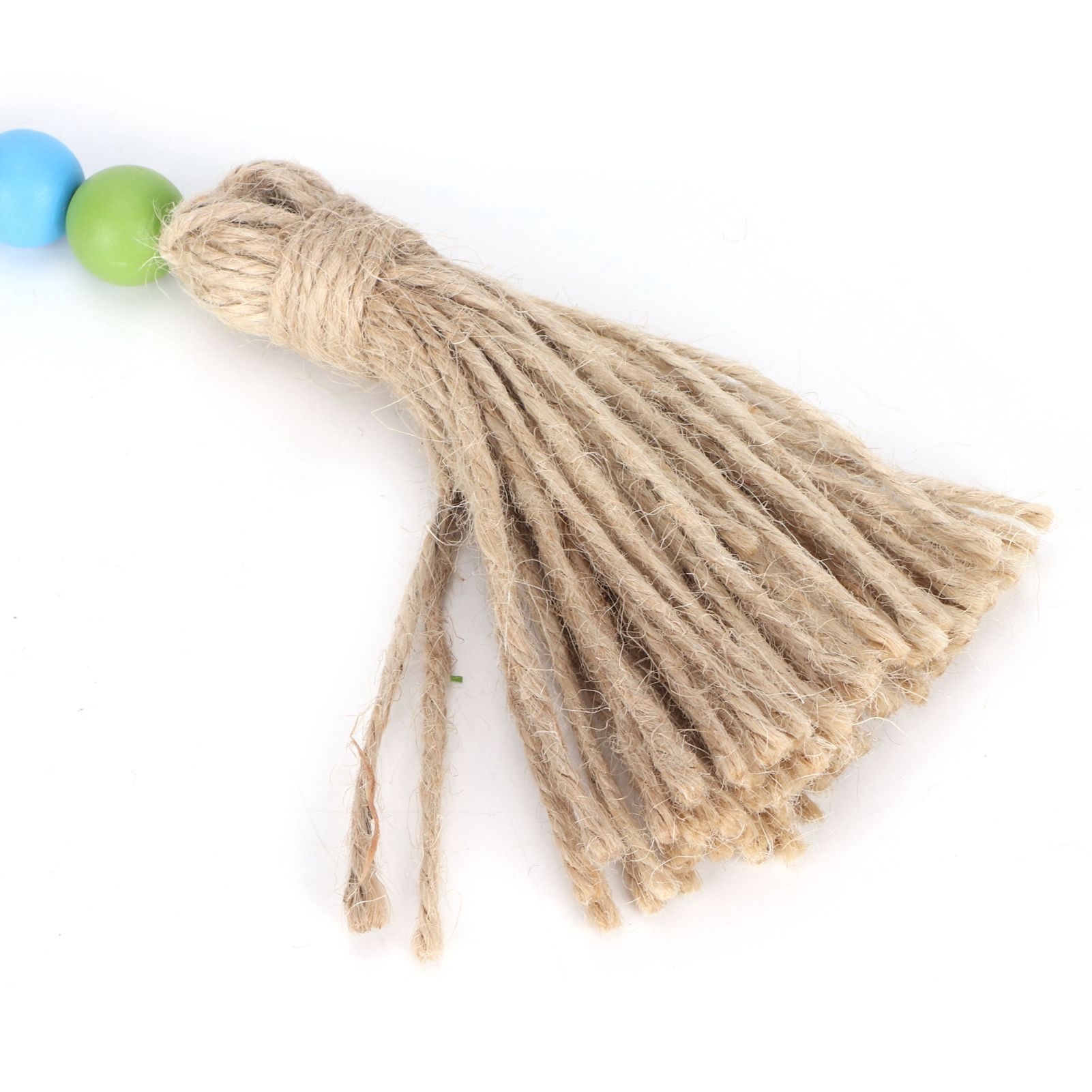Easter Wood Bead Garland Colorful Beads Pendant Ornament Home Room Decoration 85cm view 14