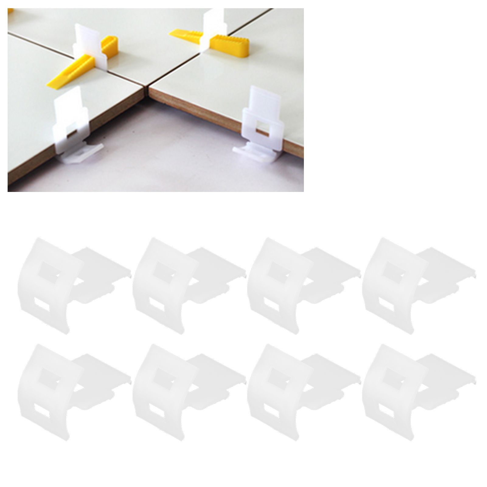 100PCS Ceramic Tile Leveling System Floor Leveler Locator Tool Spacers Tile view 12