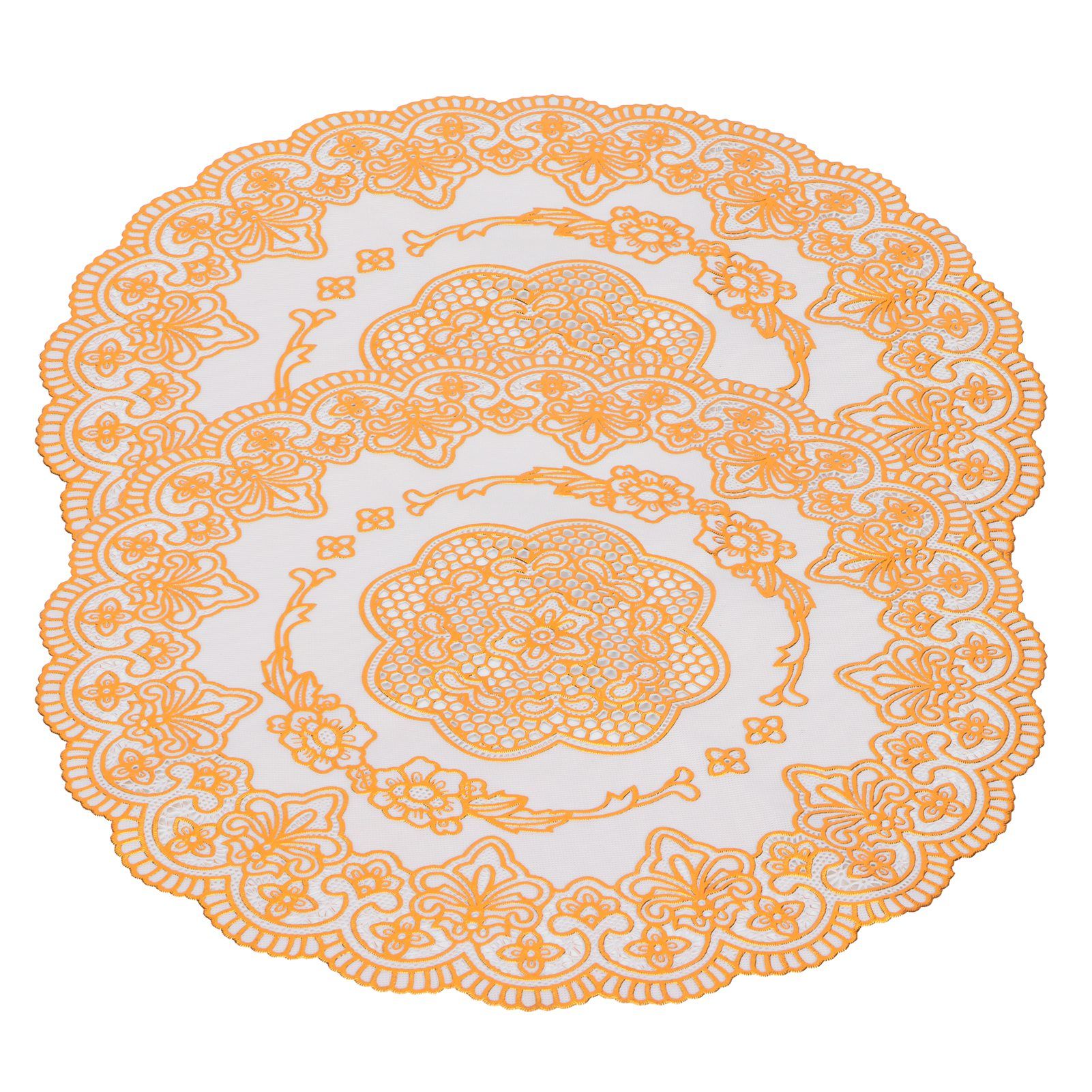 2PCS 30cmx30cm Table Mats Gold Dining Table Placemats for Wedding Party view 6