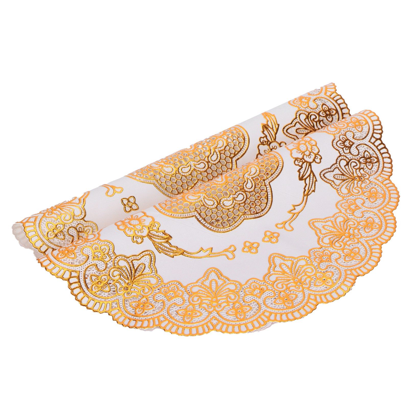 2PCS 30cmx30cm Table Mats Gold Dining Table Placemats for Wedding Party view 8