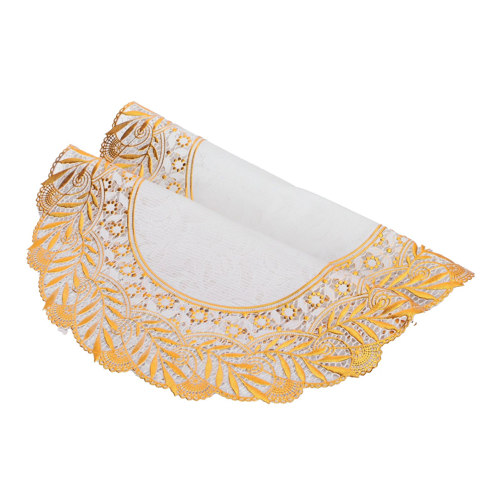 2PCS 30cmx30cm Table Mats Gold Dining Table Placemats for Wedding Party view 4