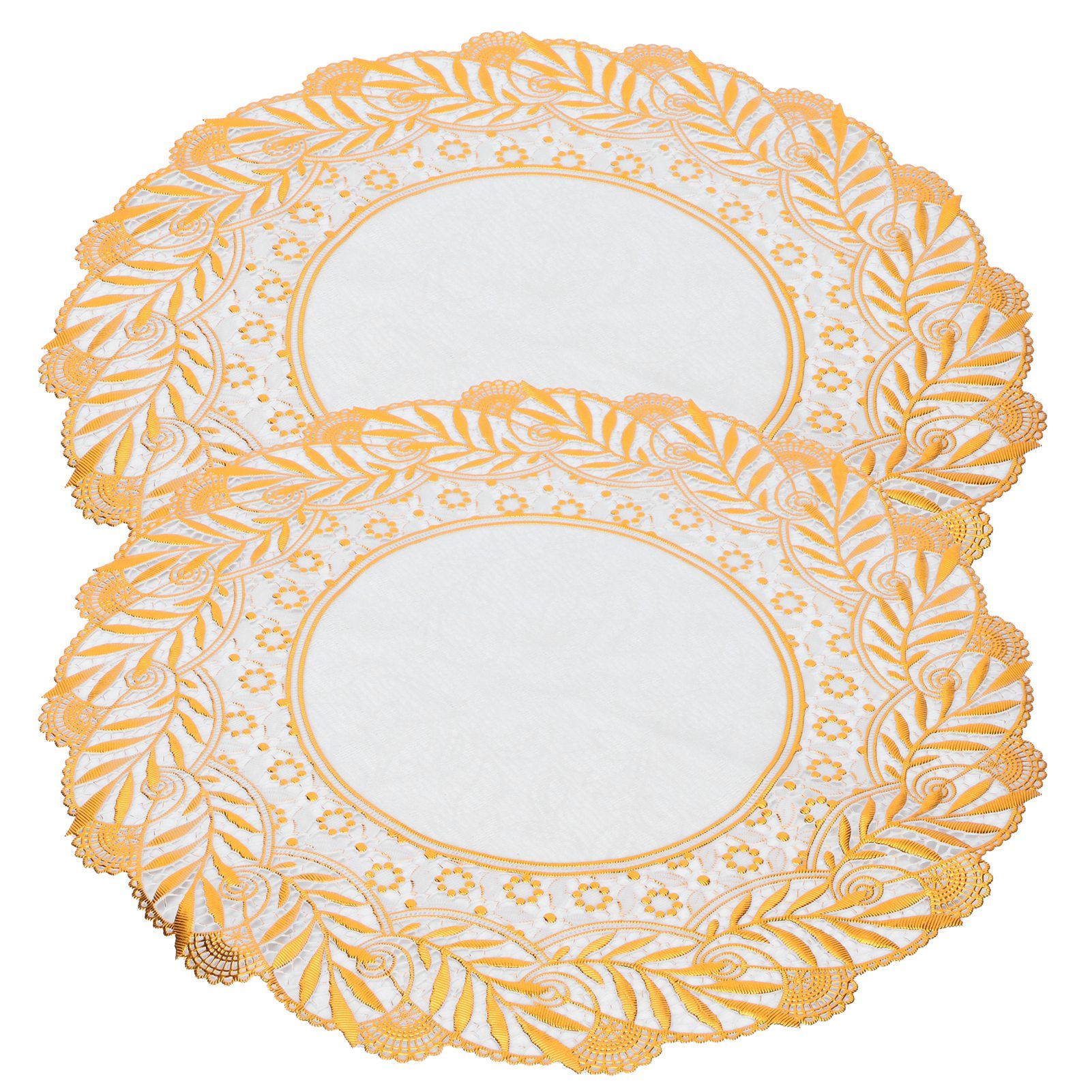 2PCS 30cmx30cm Table Mats Gold Dining Table Placemats for Wedding Party view 6