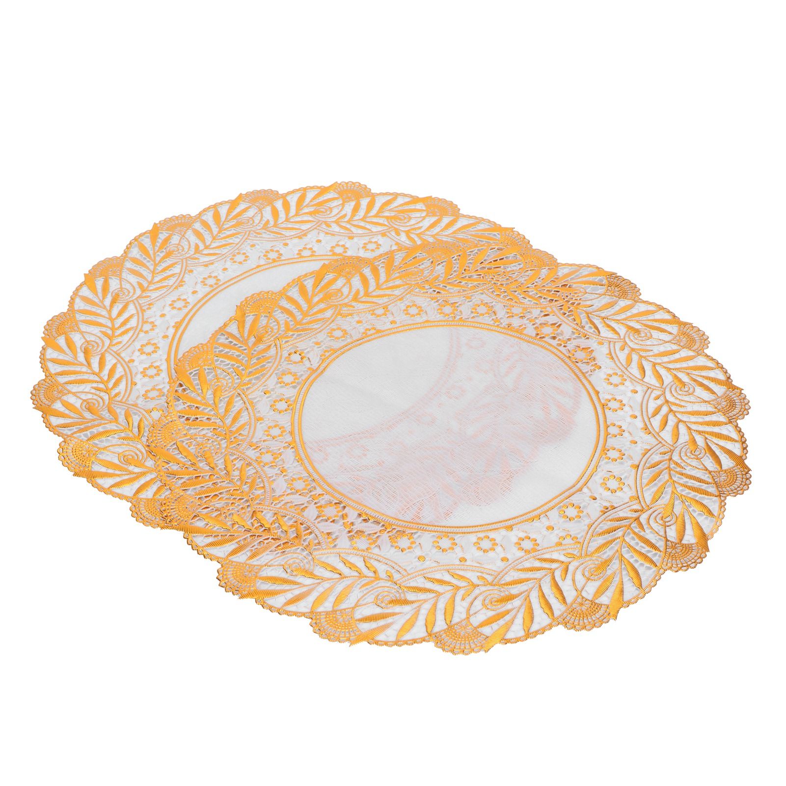 2PCS 30cmx30cm Table Mats Gold Dining Table Placemats for Wedding Party view 8
