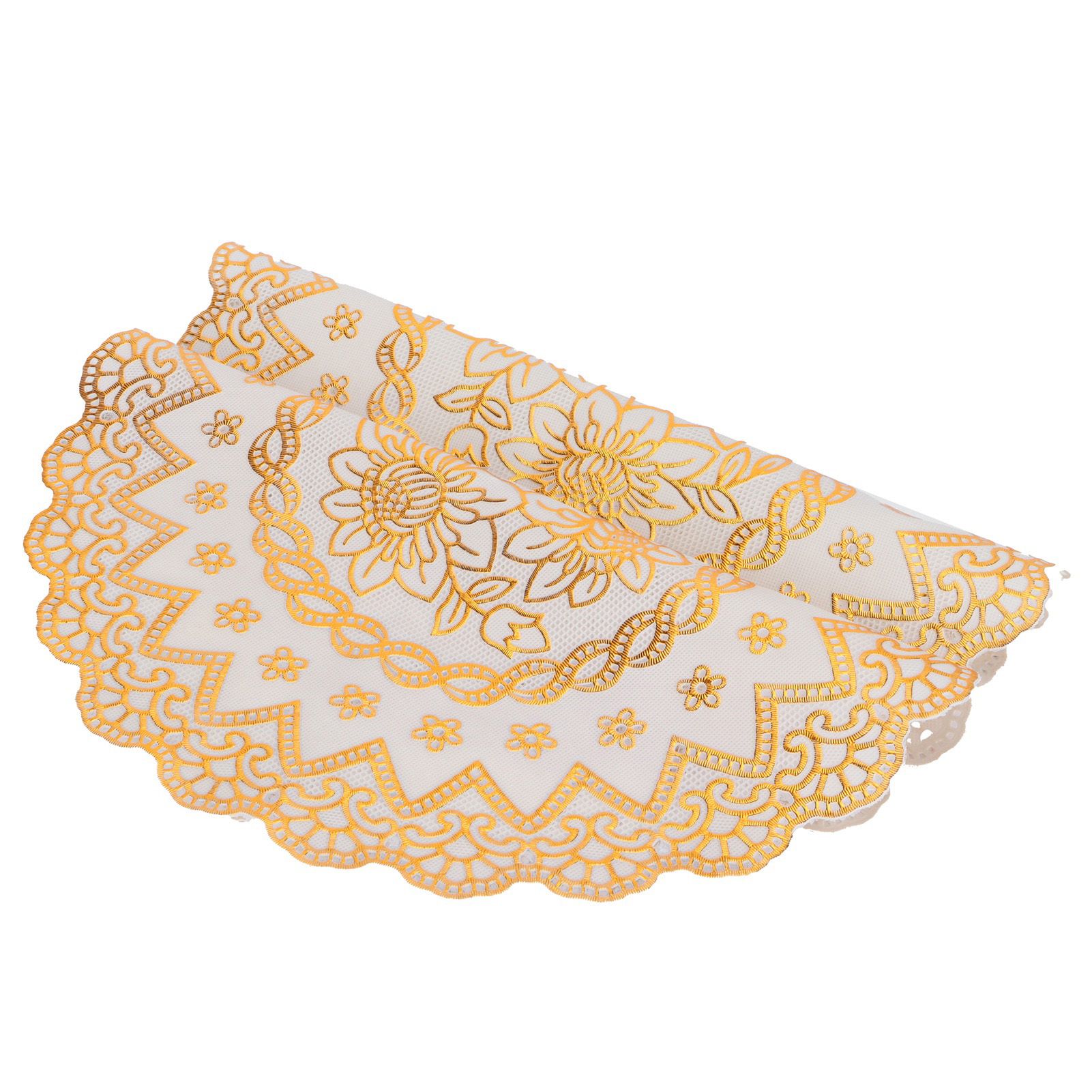 2PCS 30cmx30cm Table Mats Gold Dining Table Placemats for Wedding Party view 5