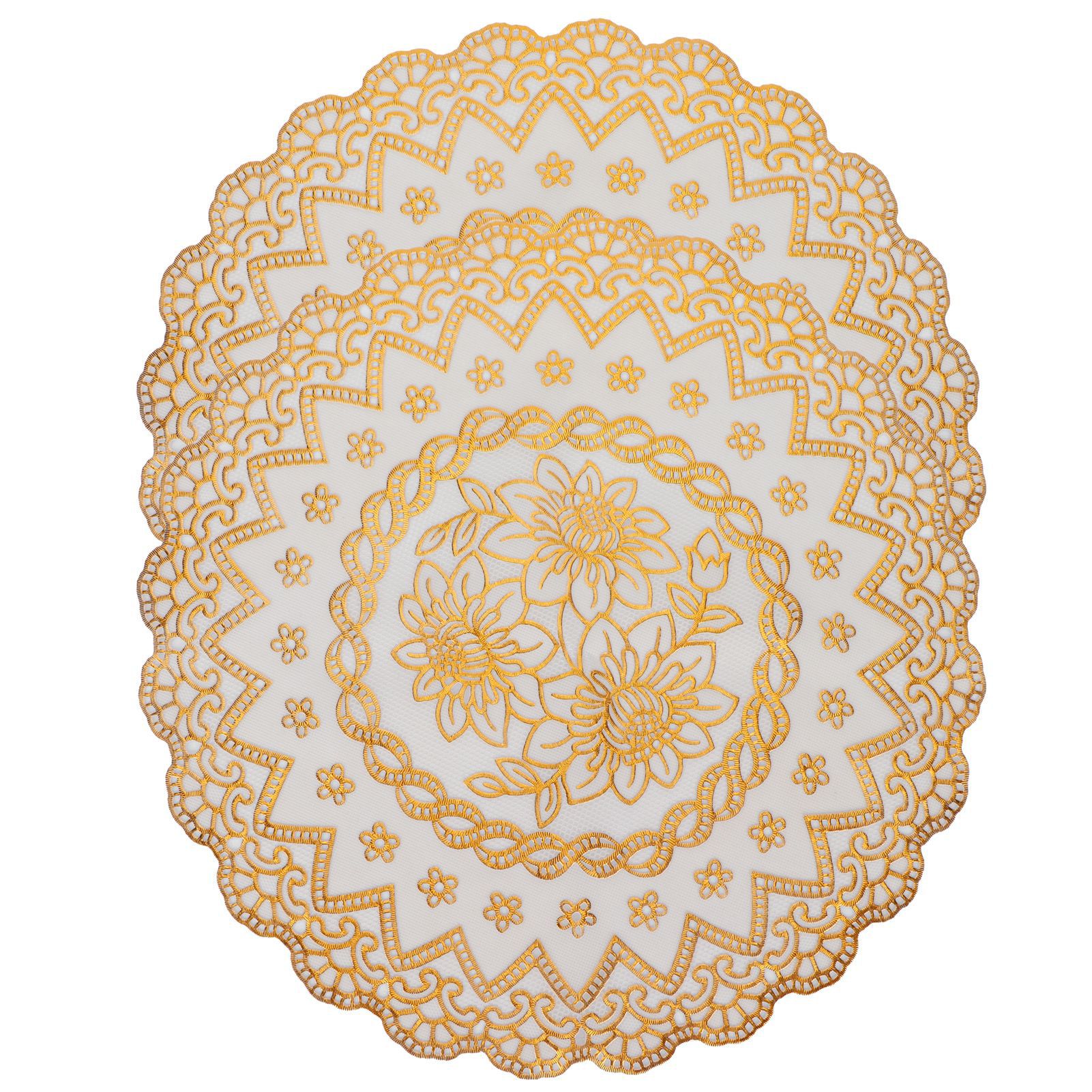 2PCS 30cmx30cm Table Mats Gold Dining Table Placemats for Wedding Party view 7