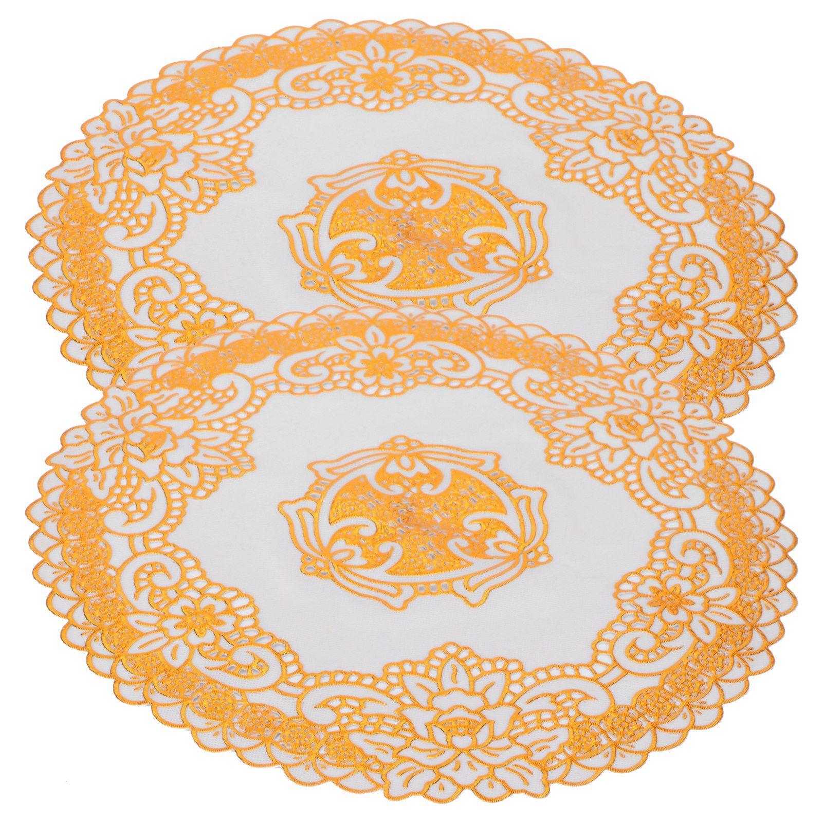 2PCS 30cmx30cm Table Mats Gold Dining Table Placemats for Wedding Party view 6