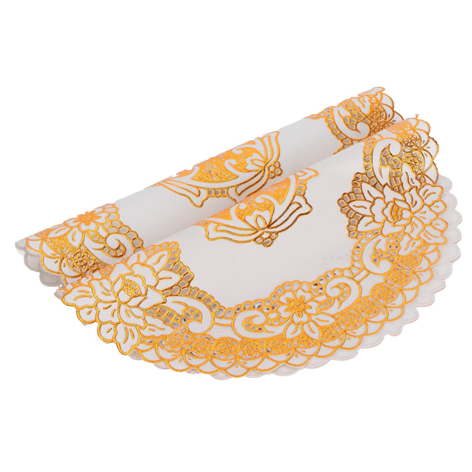 2PCS 30cmx30cm Table Mats Gold Dining Table Placemats for Wedding Party view 8