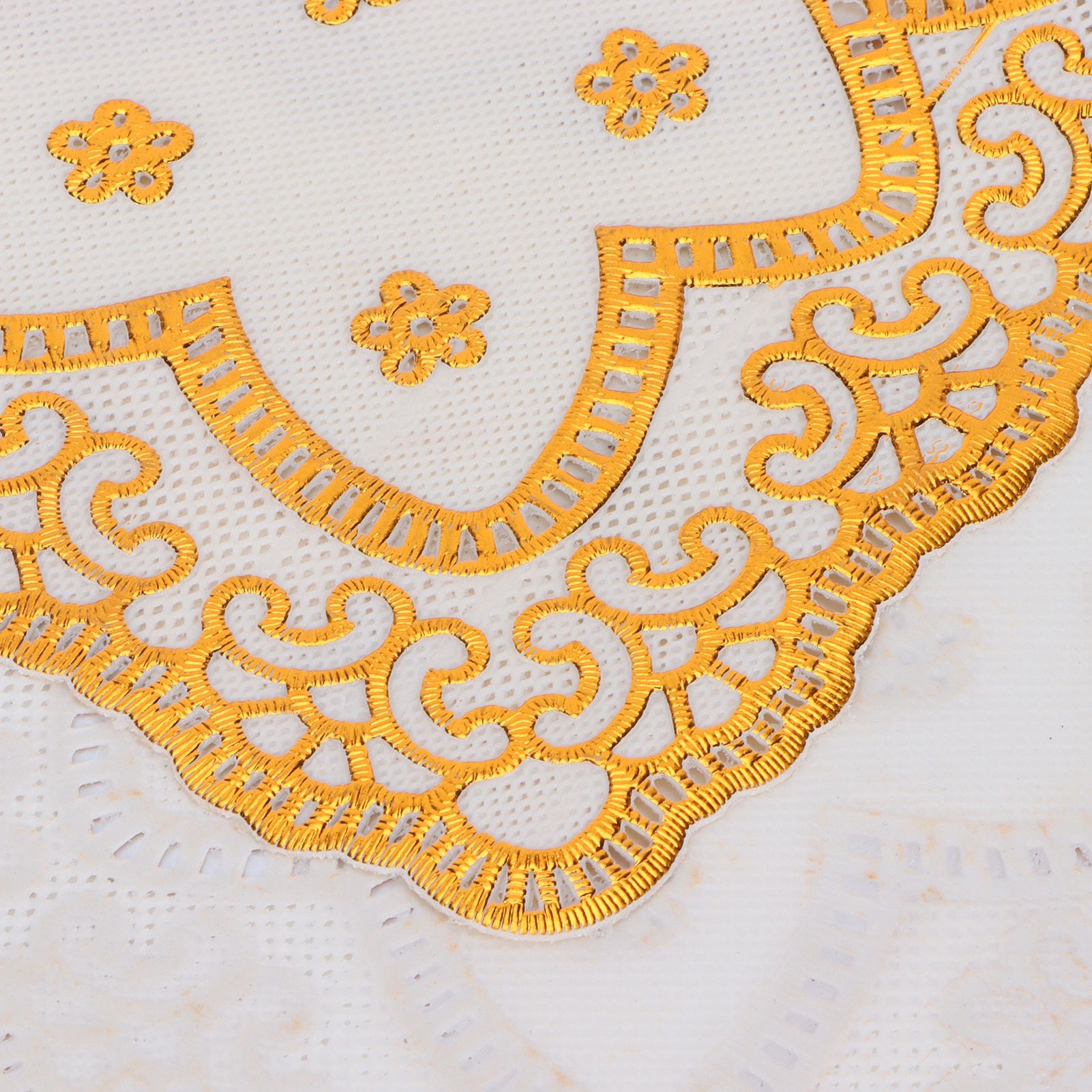 2PCS 30cmx45cm PVC Table Mat Gold Placemats Cup Coaster Pad Kitchen Wedding view 13