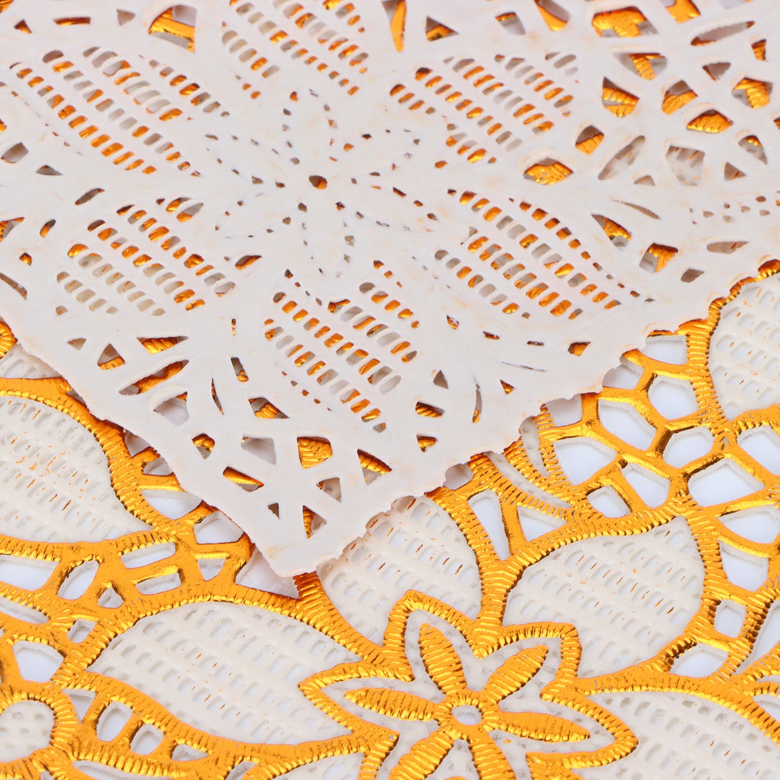 2PCS 30cmx45cm PVC Table Mat Gold Placemats Cup Coaster Pad Kitchen Wedding view 13