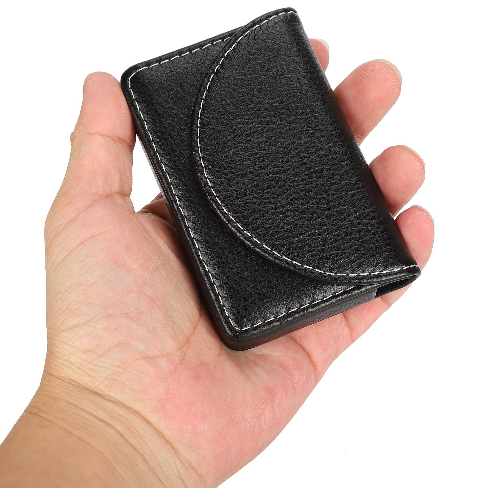 Business Name Card Case PU Leather Holder Organizer Gifts for Traveling view 10