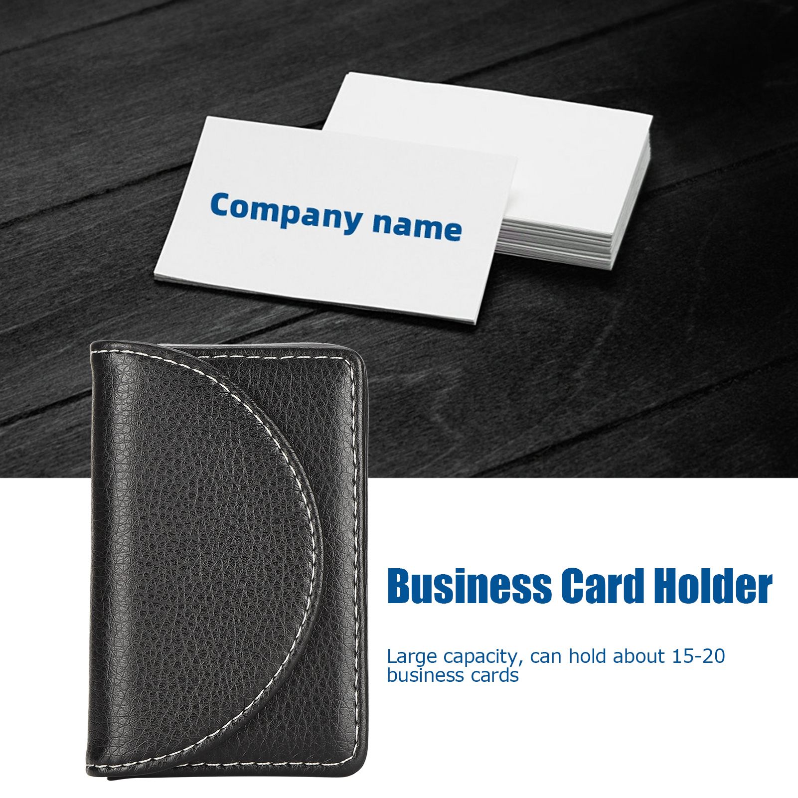 Business Name Card Case PU Leather Holder Organizer Gifts for Traveling view 14