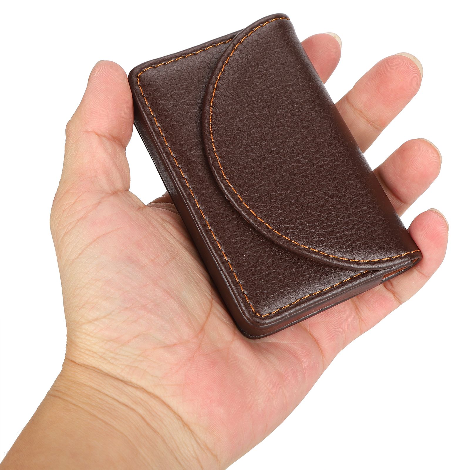Business Name Card Case PU Leather Holder Organizer Gifts for Traveling view 10