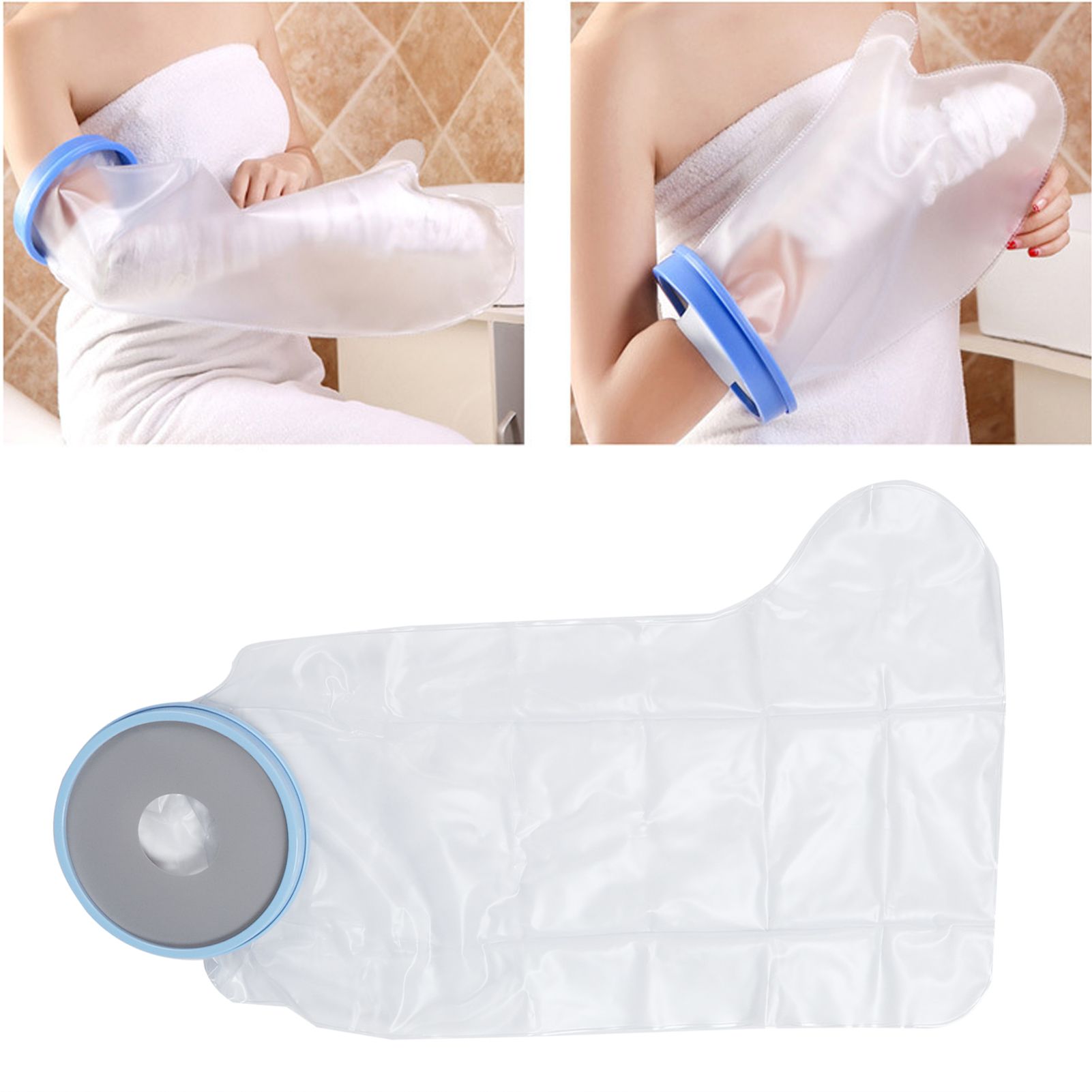 Wound Cover Protector Waterproof Reusable Shower Leg Cast Sleeve Bag for Half view 11