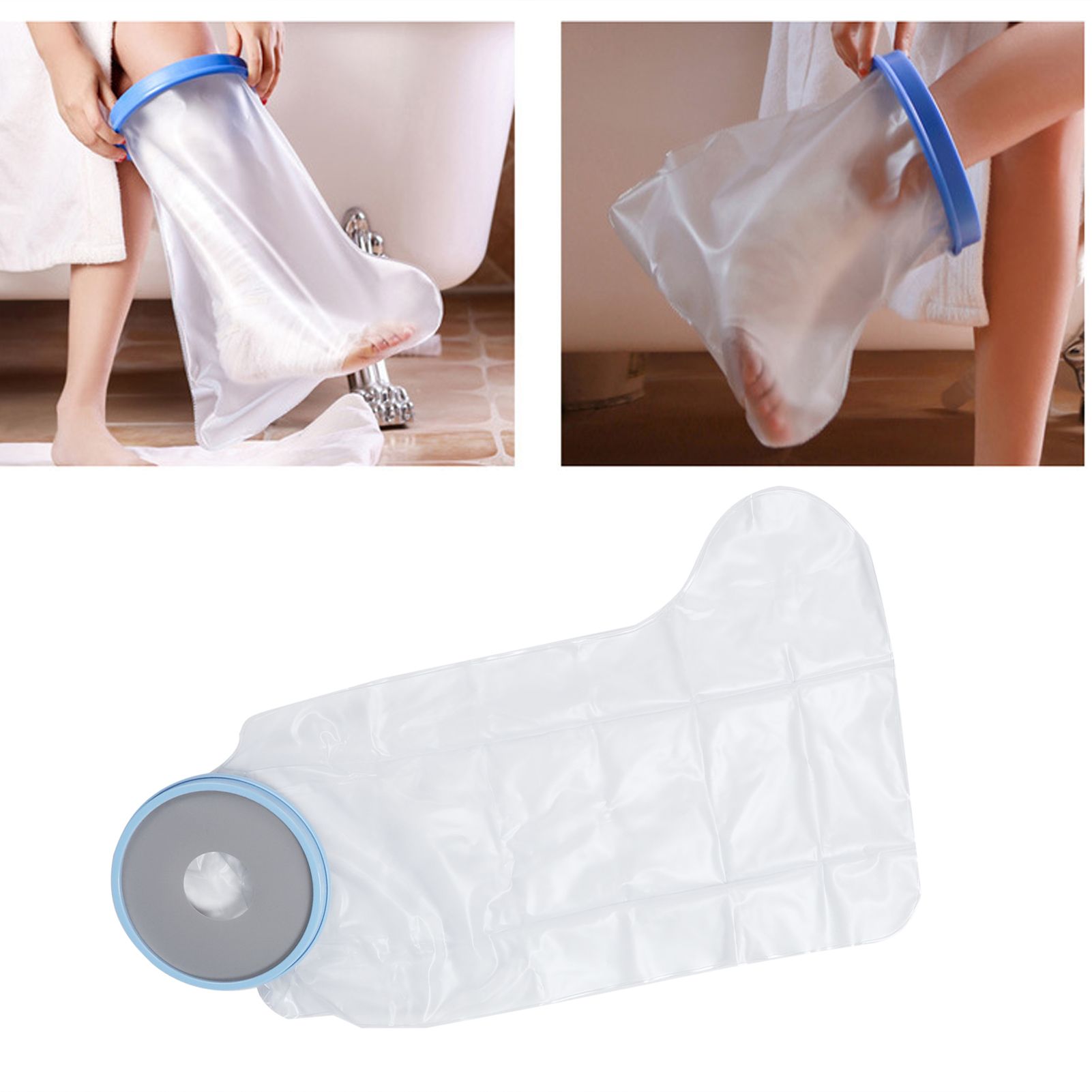 Wound Cover Protector Waterproof Reusable Shower Leg Cast Sleeve Bag for Half view 12