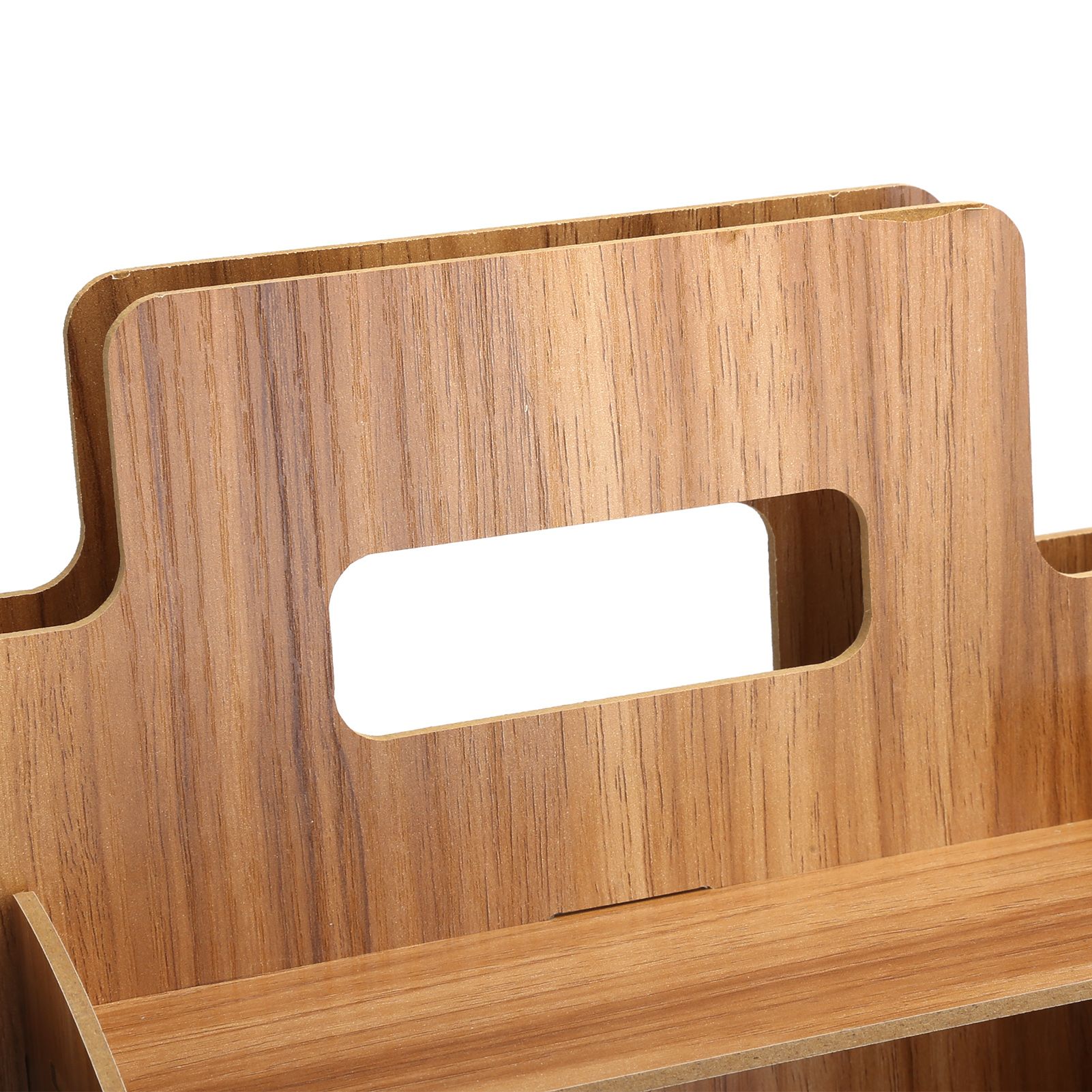 Wood Desktop Organizer Innovative Cosmetics Stationery Storage Rack for Home view 13