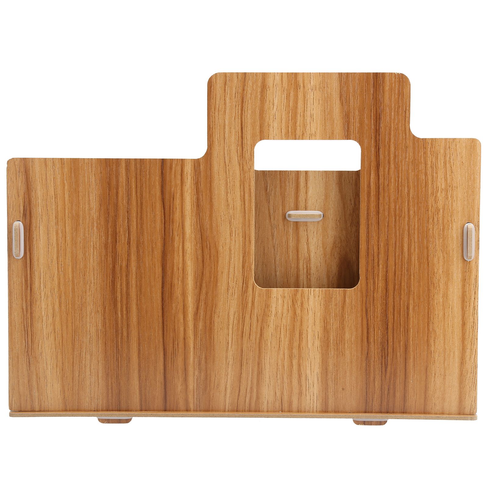 Wood Desktop Organizer Innovative Cosmetics Stationery Storage Rack for Home view 15