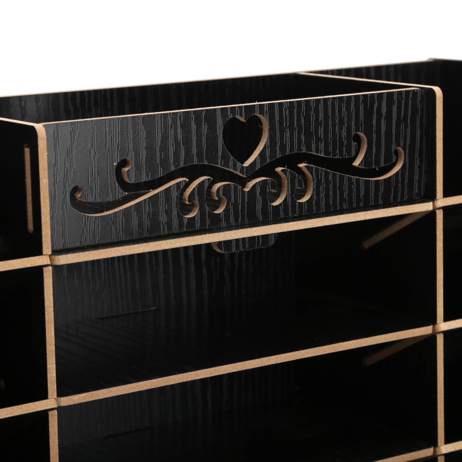 Wooden Storage Box Innovative Desktop Pen Holder Container Stationery Rack view 14