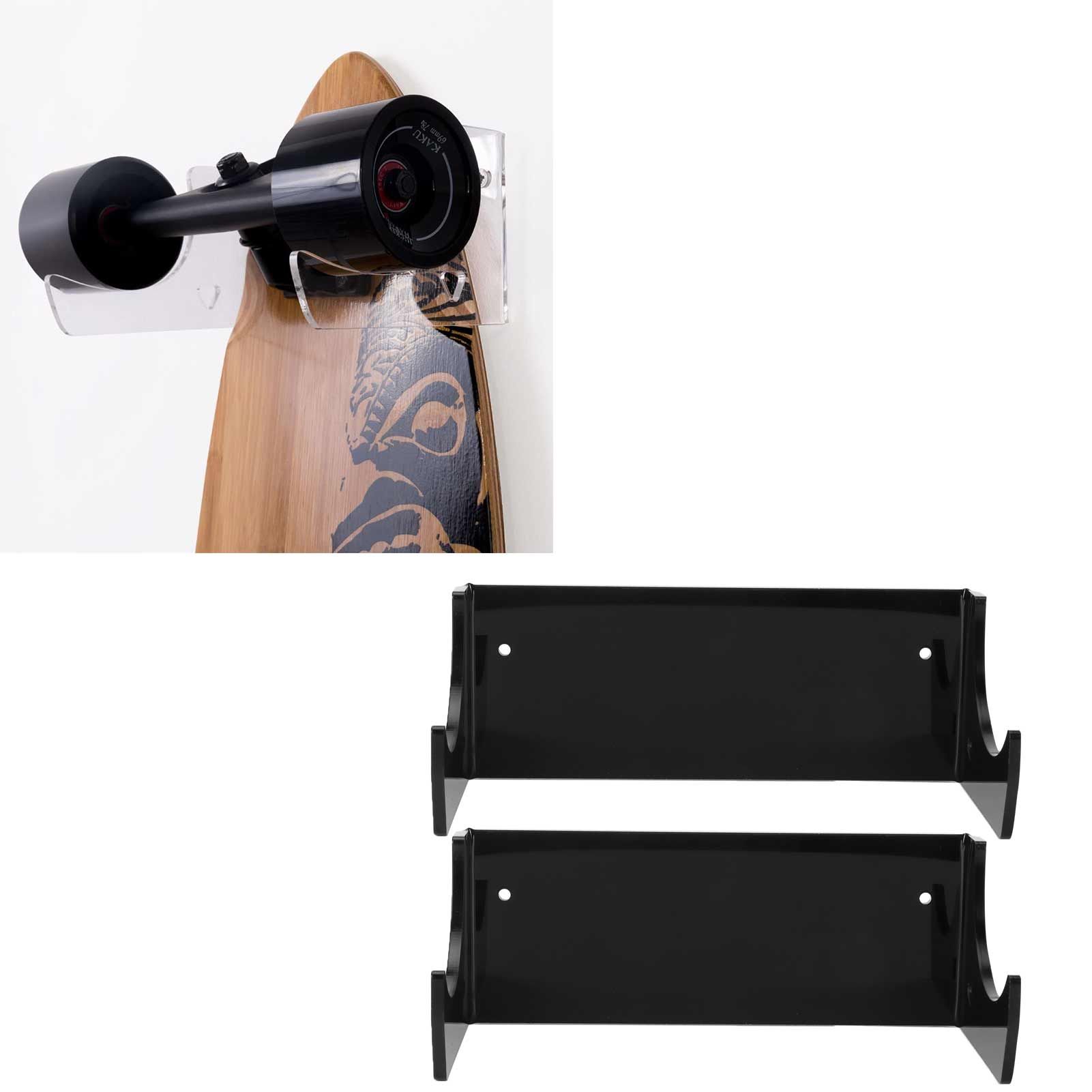 2Pcs Wall Shelf Skateboard Hanger Display Storage Rack Snowboard Organizer view 11