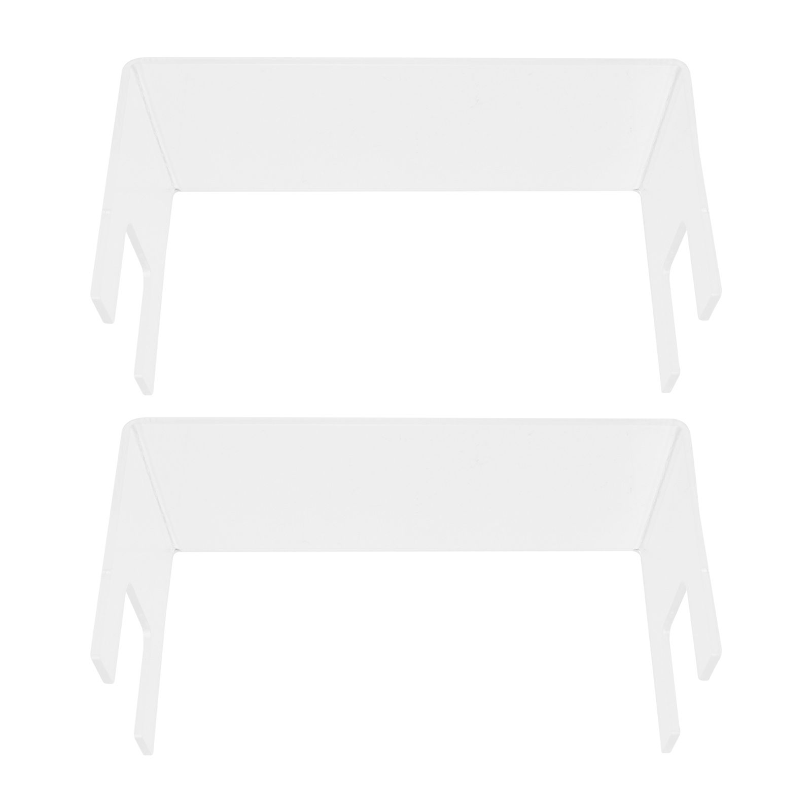 2Pcs Acrylic Display Rack Transparent Toys Dolls Jewelry Stand Shelf for Bedroom view 6