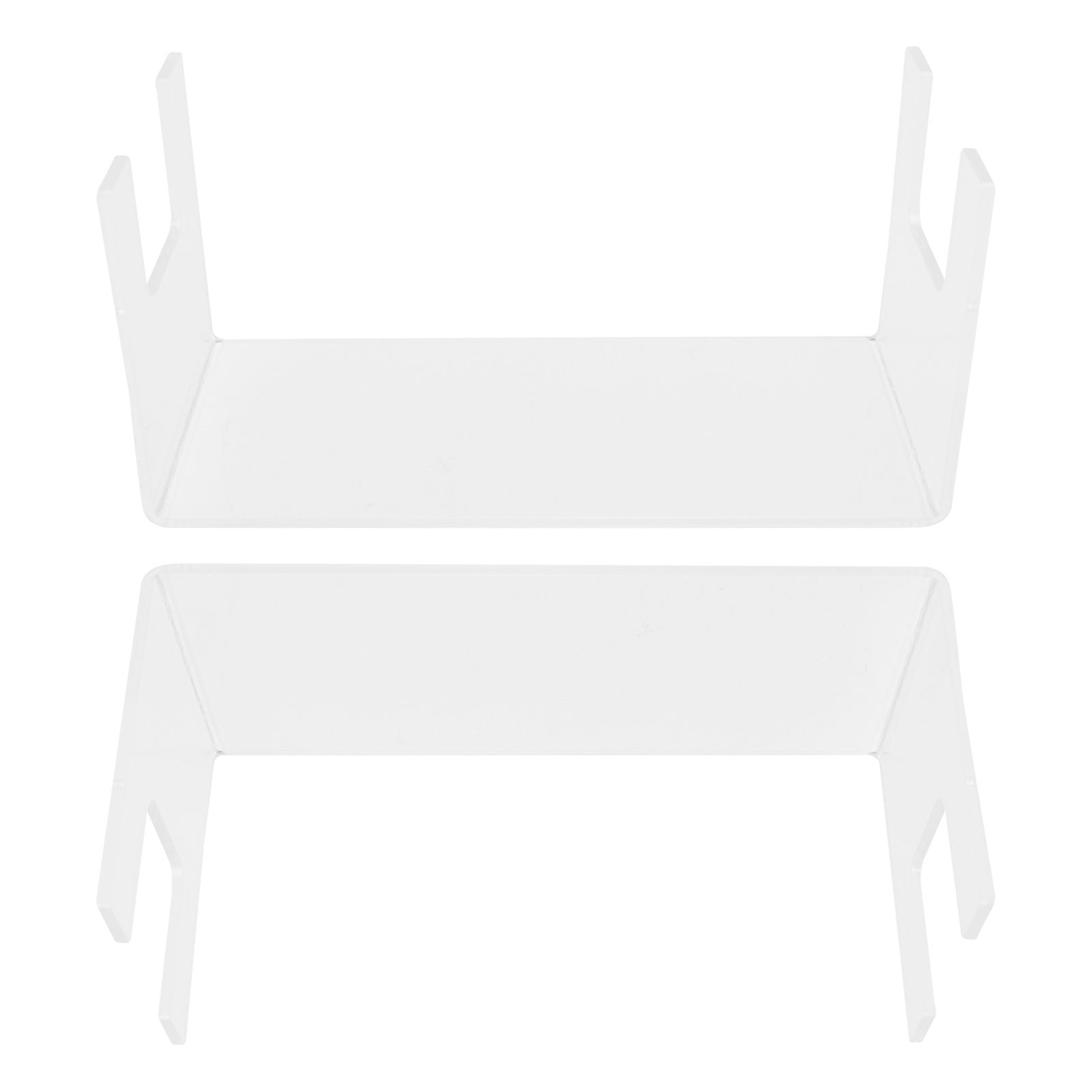 2Pcs Acrylic Display Rack Transparent Toys Dolls Jewelry Stand Shelf for Bedroom view 7