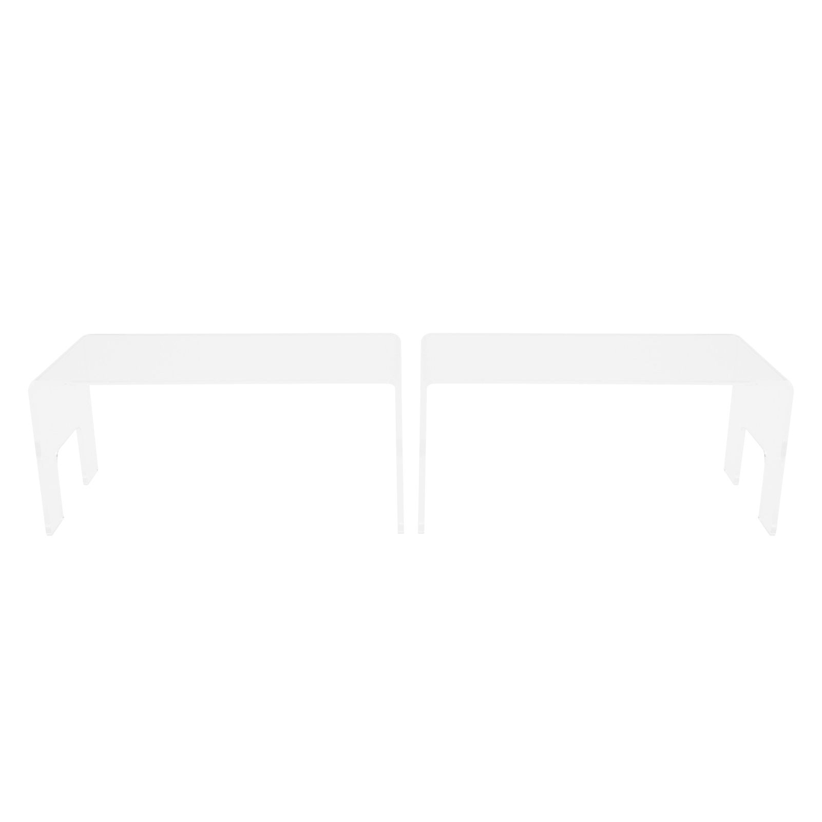 2Pcs Acrylic Display Rack Transparent Toys Dolls Jewelry Stand Shelf for Bedroom view 9