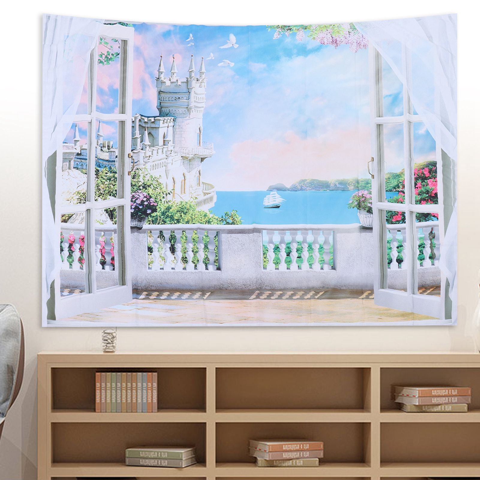 Wall Hanging Home Decorative Tapestry Beach Towel Picnic Blanket Carpet Wall view 11