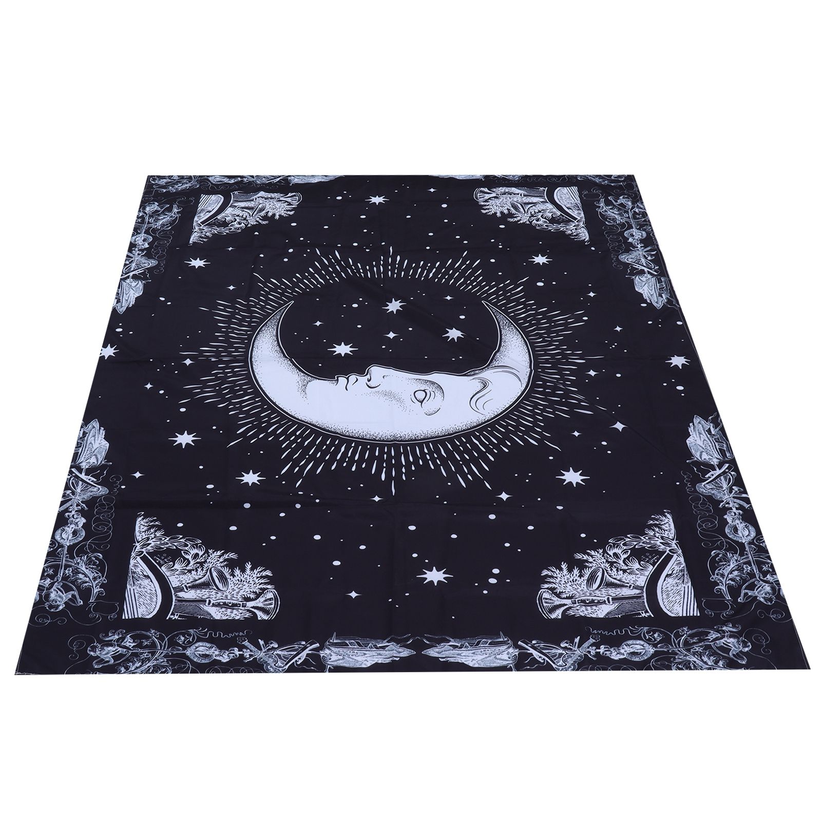 Wall Hanging Tapestry MoonPattern Background Decoration for Living Room view 9