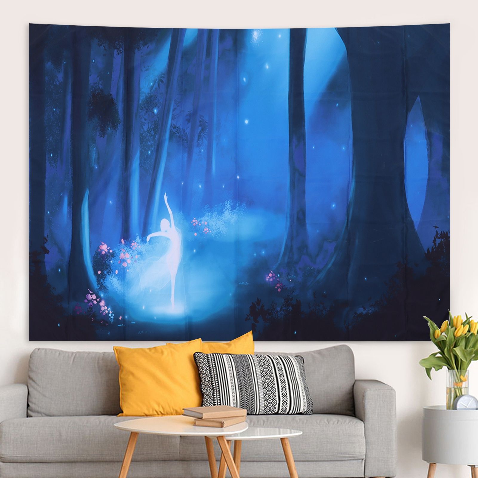 Decorative Tapestry MultiPurpose Unique Wall Hanging Carpet Living Room view 12