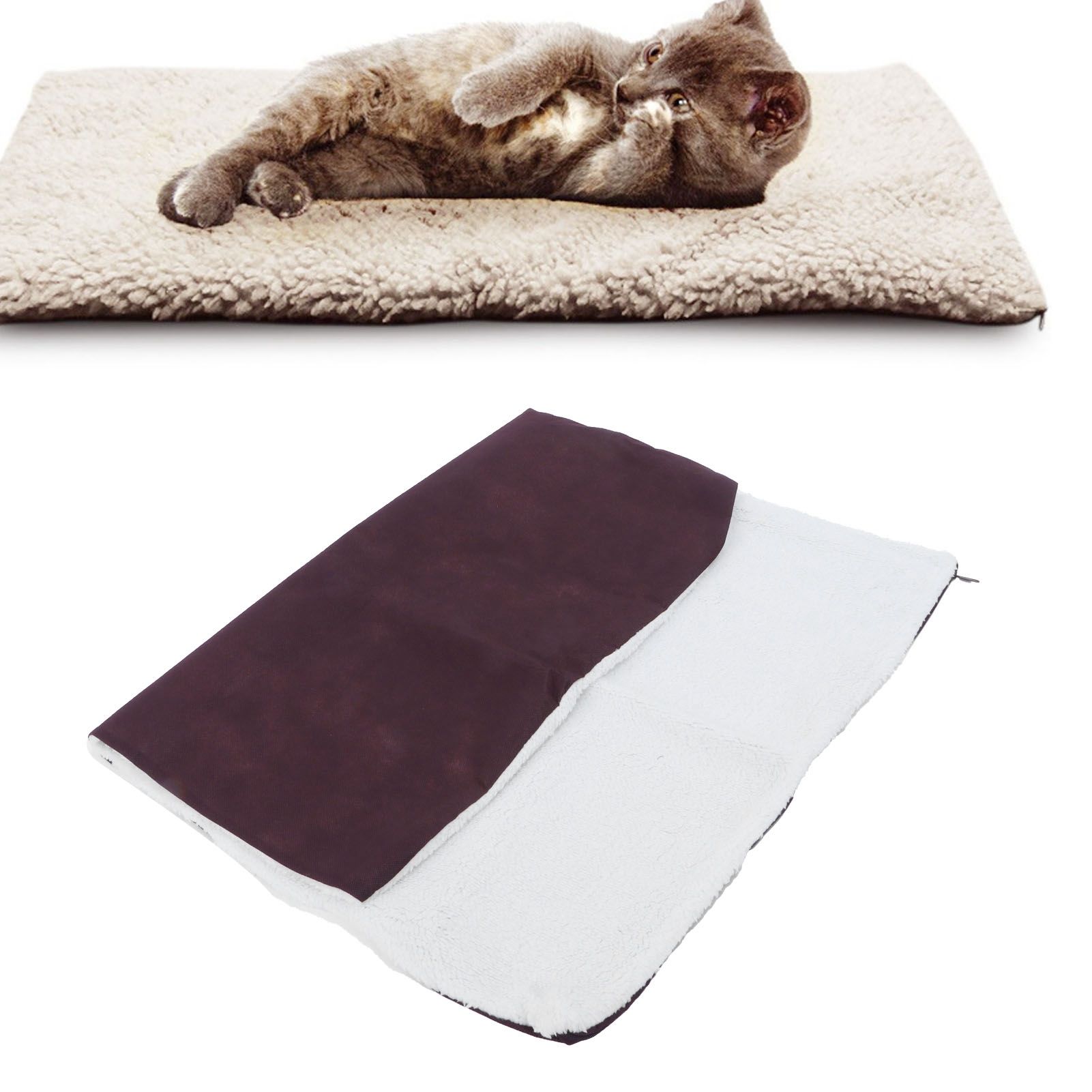 Pet Heating Pad Non Slip Detachable Insulation Warm Blanket for Pet House Dog view 12